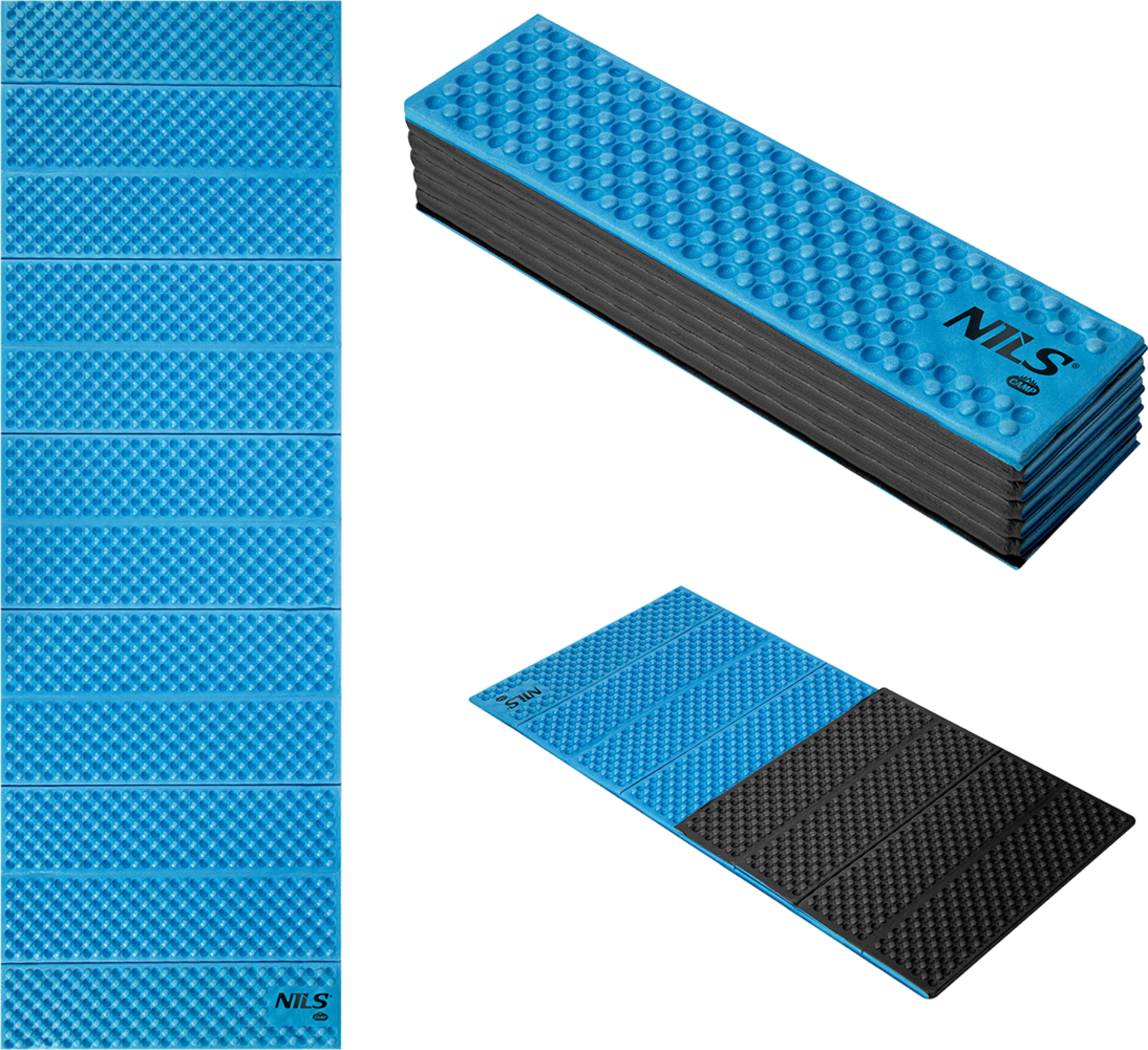 NORTHIX, Folding Exercise Mat, 188cm, Blue