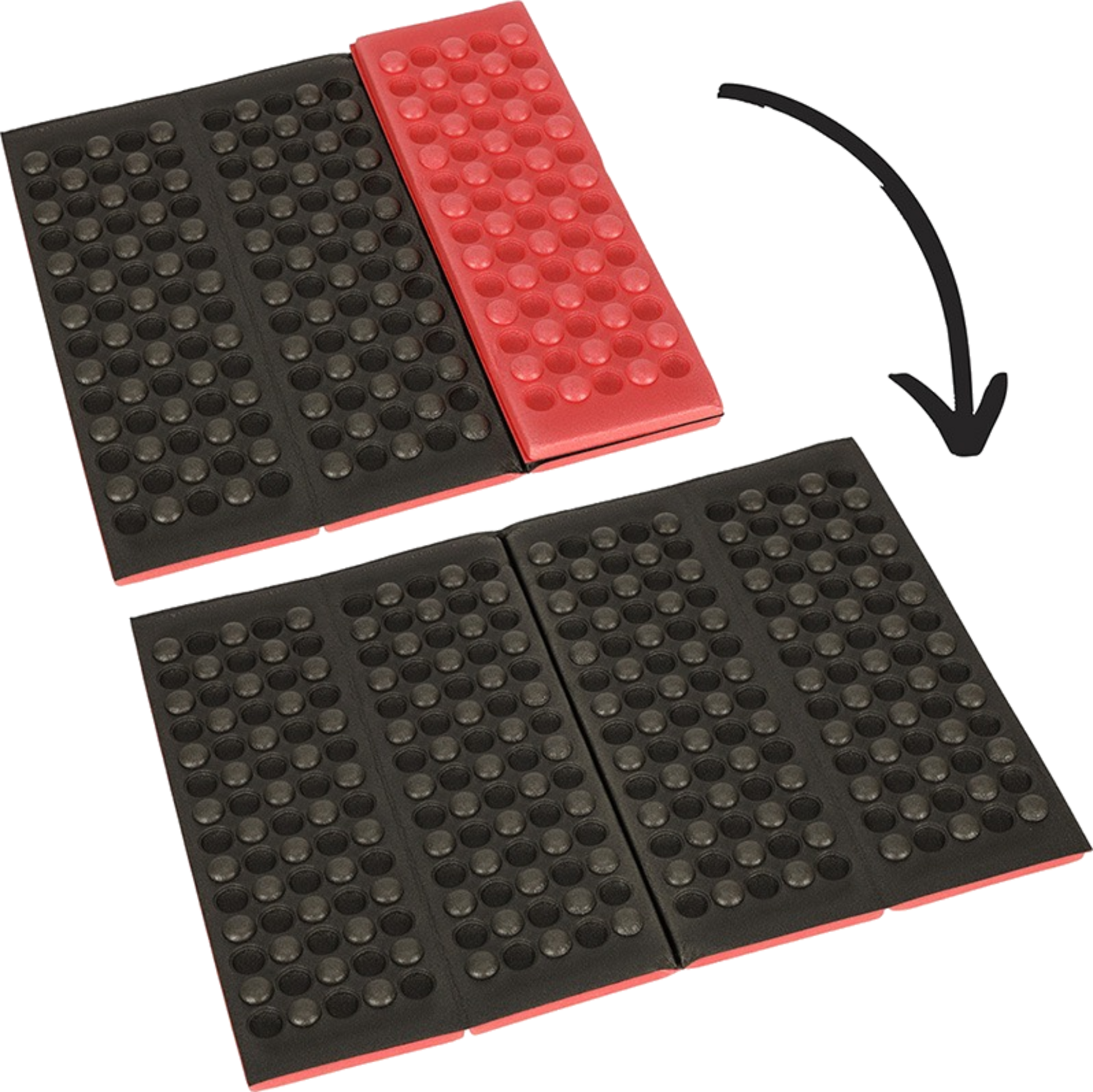 B2X, Folding Foam Mat For Tourist Seating Red