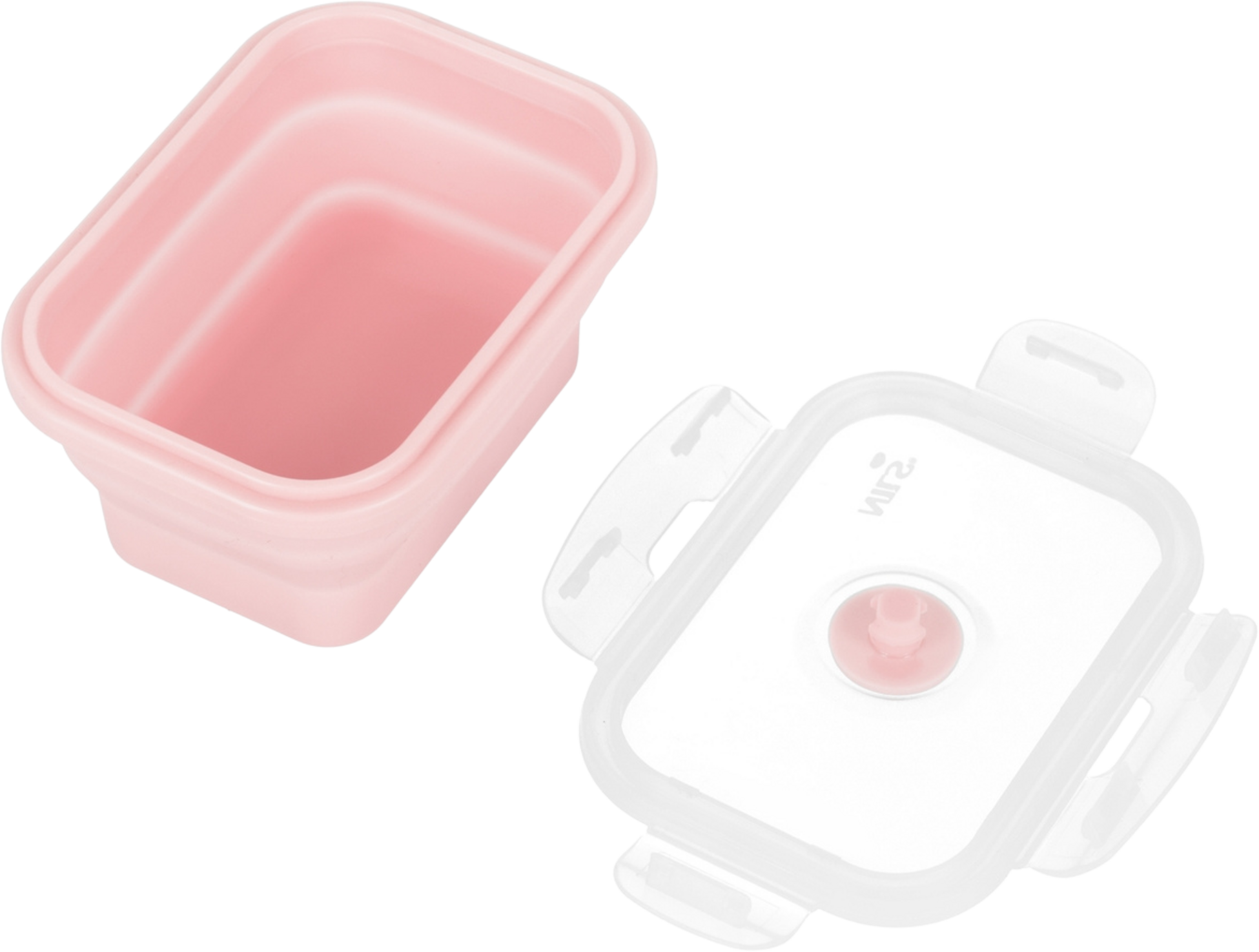 NORTHIX, Folding Lunch Box, Pink, 355ml, Portable Container