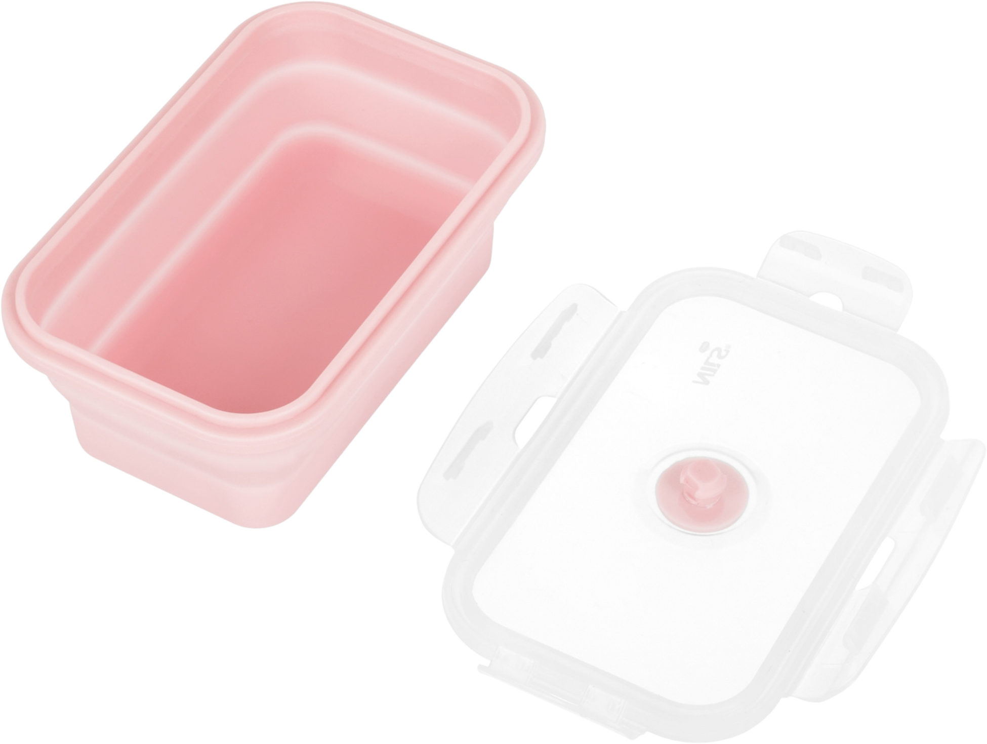 NORTHIX, Folding Lunch Box, Pink, 500ml Capacity