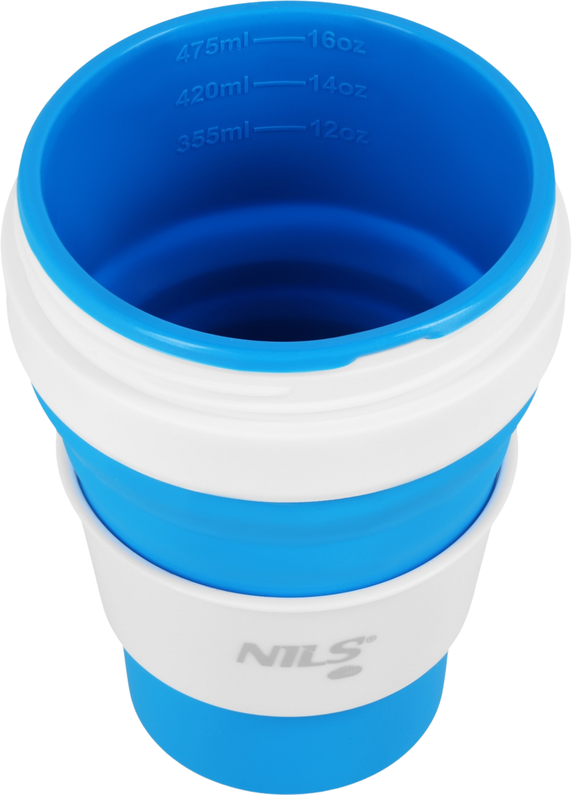 NORTHIX, Folding Silicone Cup, 475ml, Blue