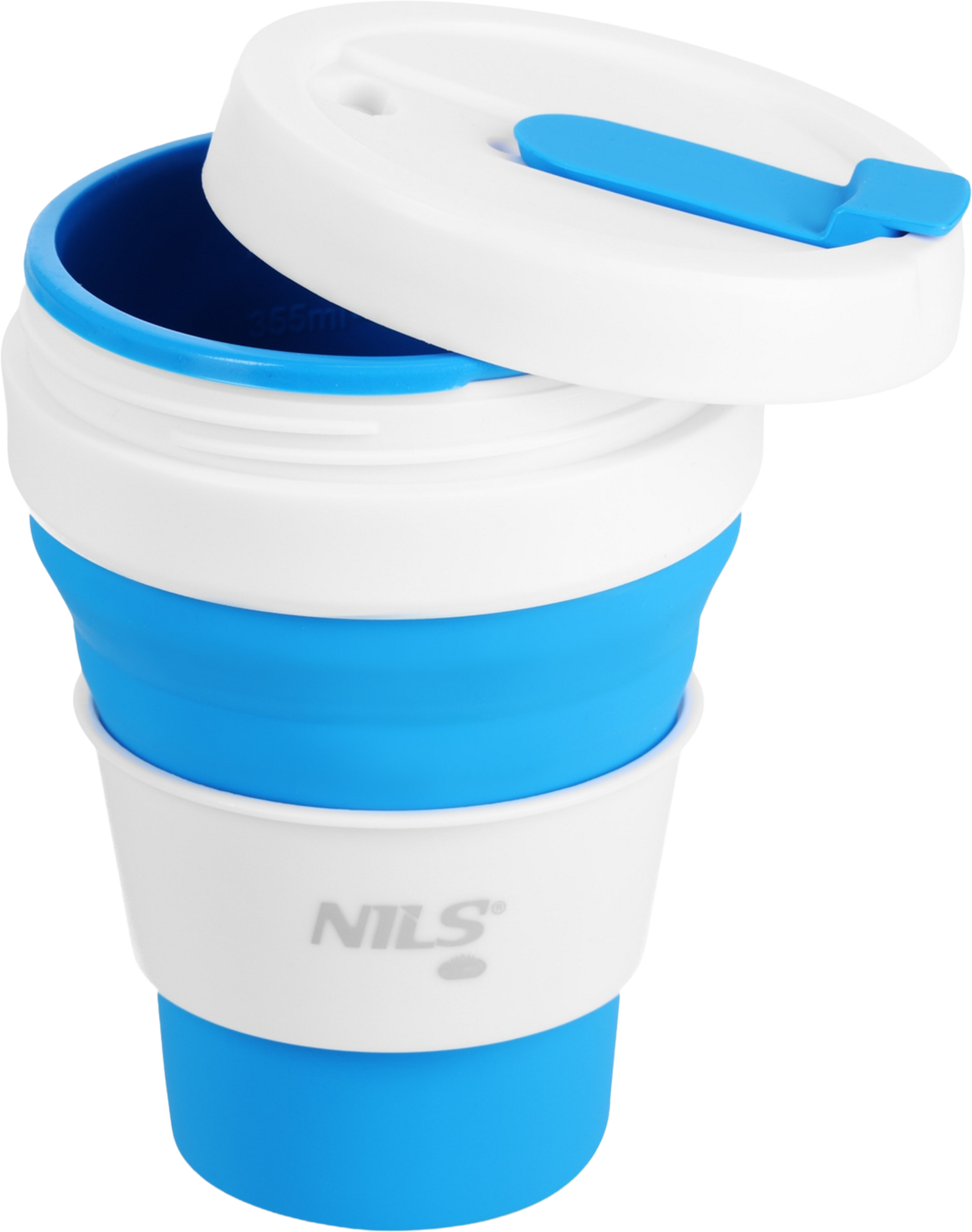 NORTHIX, Folding Silicone Cup, 475ml, Blue