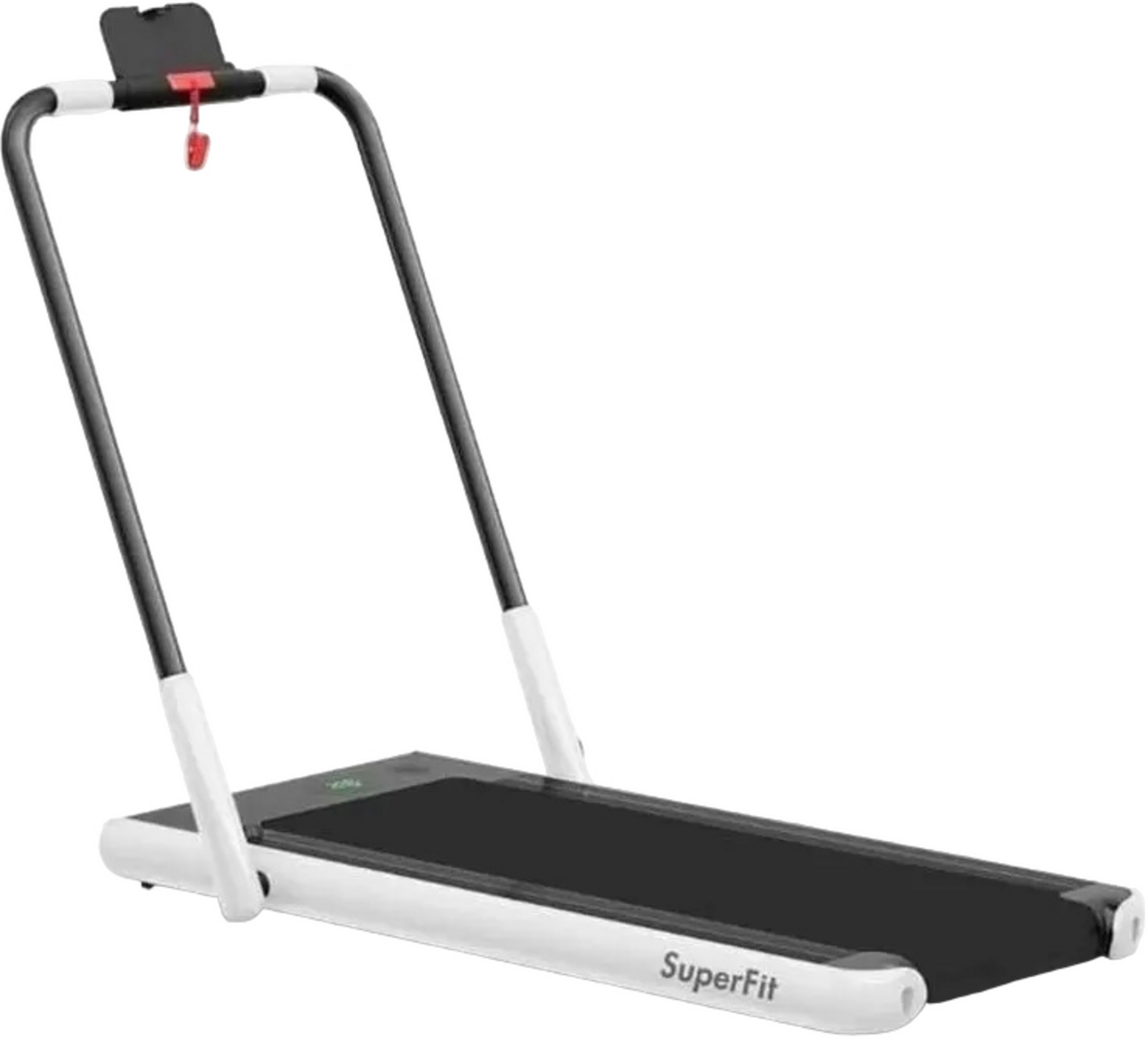 B2X, Folding Treadmill For Home With Bluetooth Speaker  Led Display And Device Holder Silver