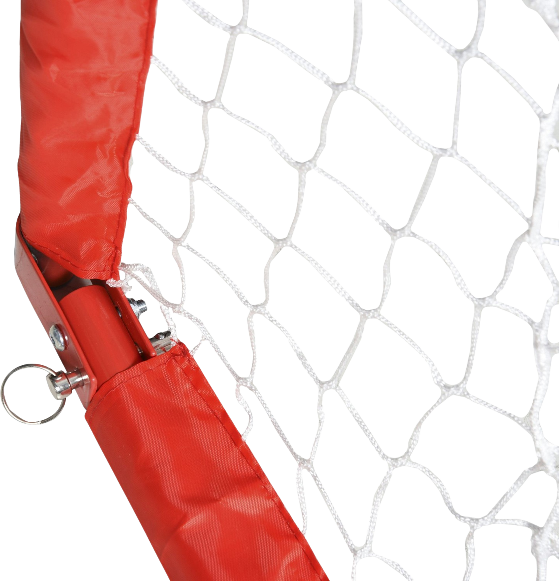 NORTHIX, Football Goals Set Of 2 Mini Goals, Foldable Made Of Steel (q195) And Tetrolon, Red, 90x36x60 Cm