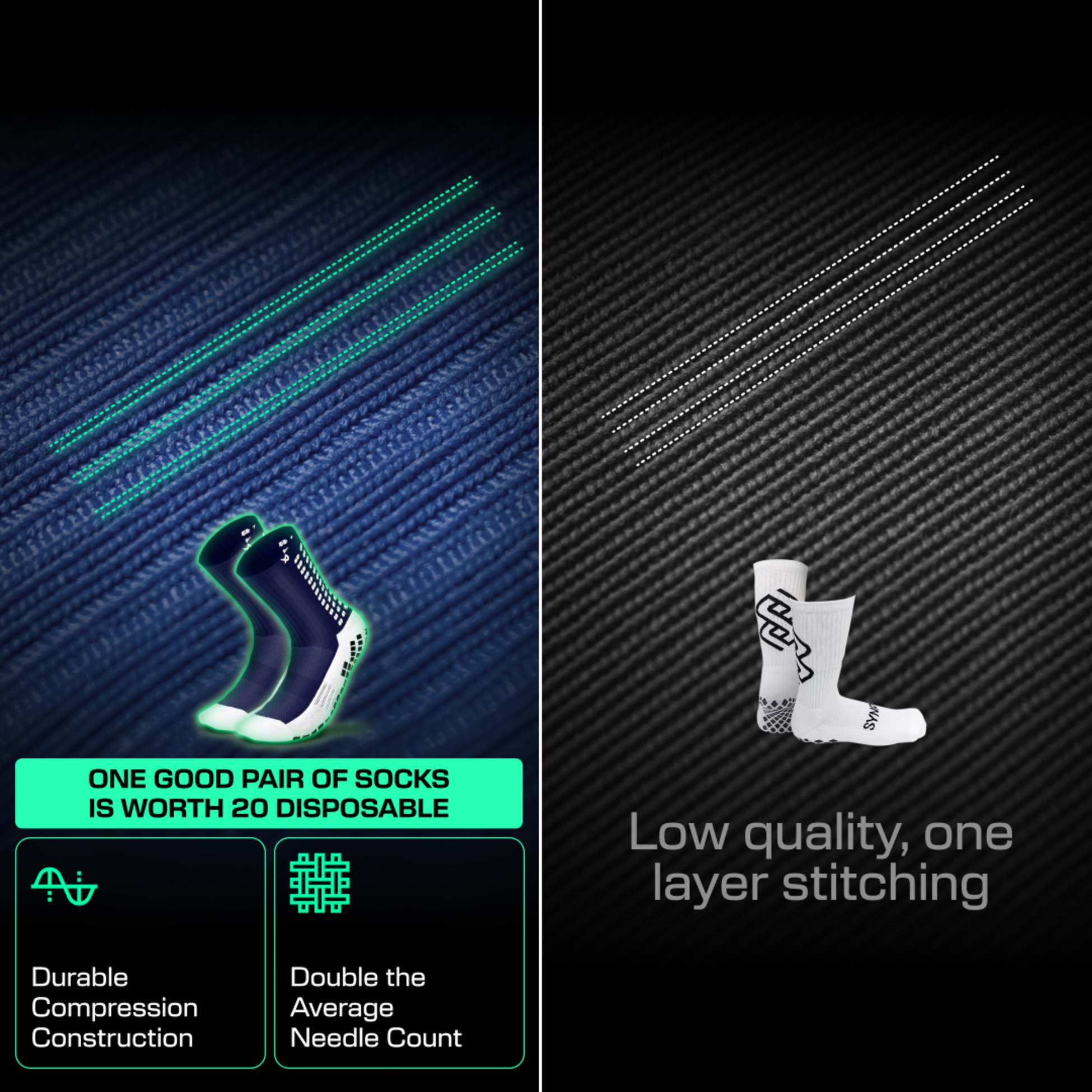 LUX SPORTS, Football Grip Sock