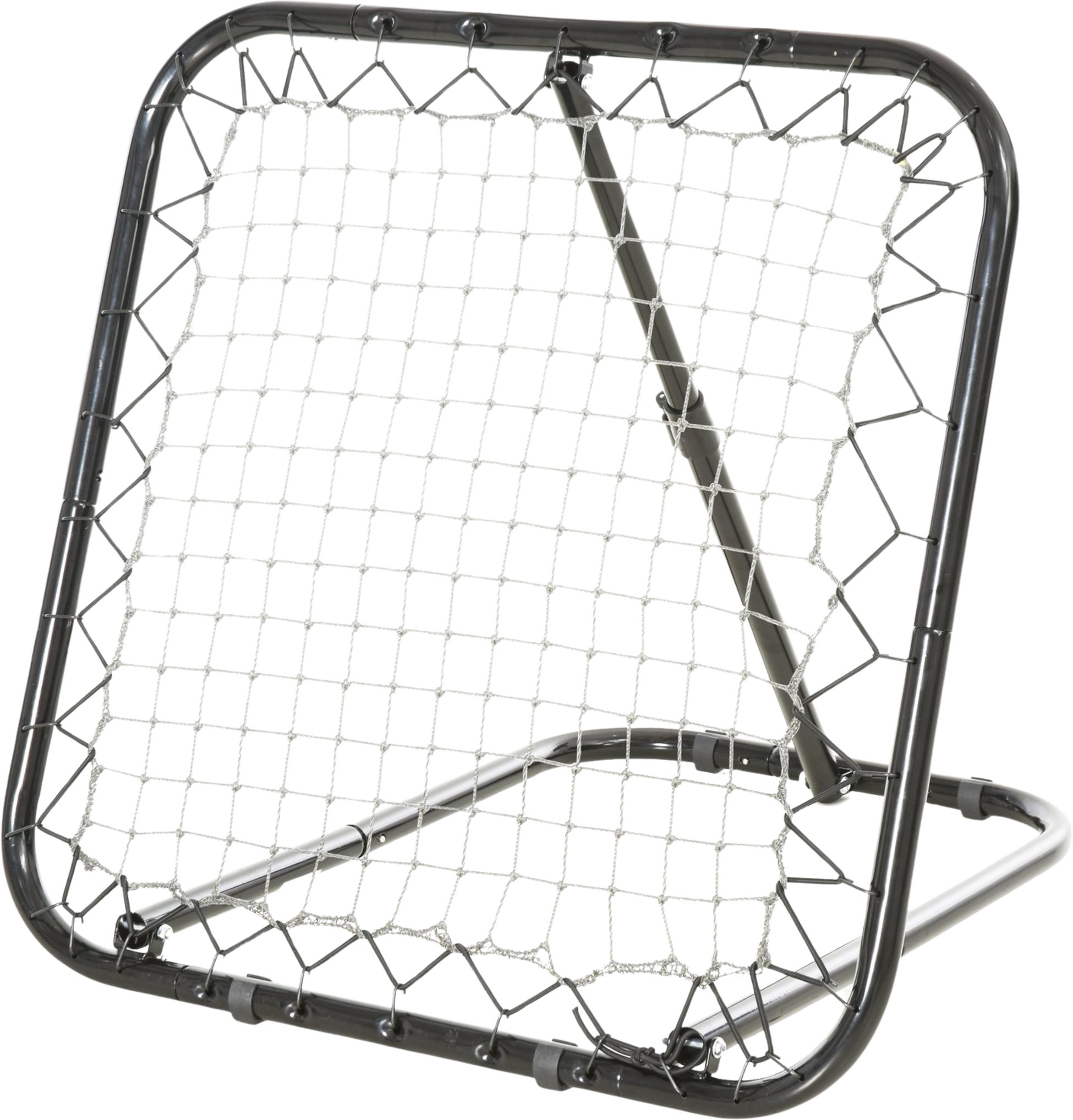 NORTHIX, Football Rebounder Foldable Kickback Goal Rebound Wall 5 Levels Baseball Basketball Metal Black 78x8