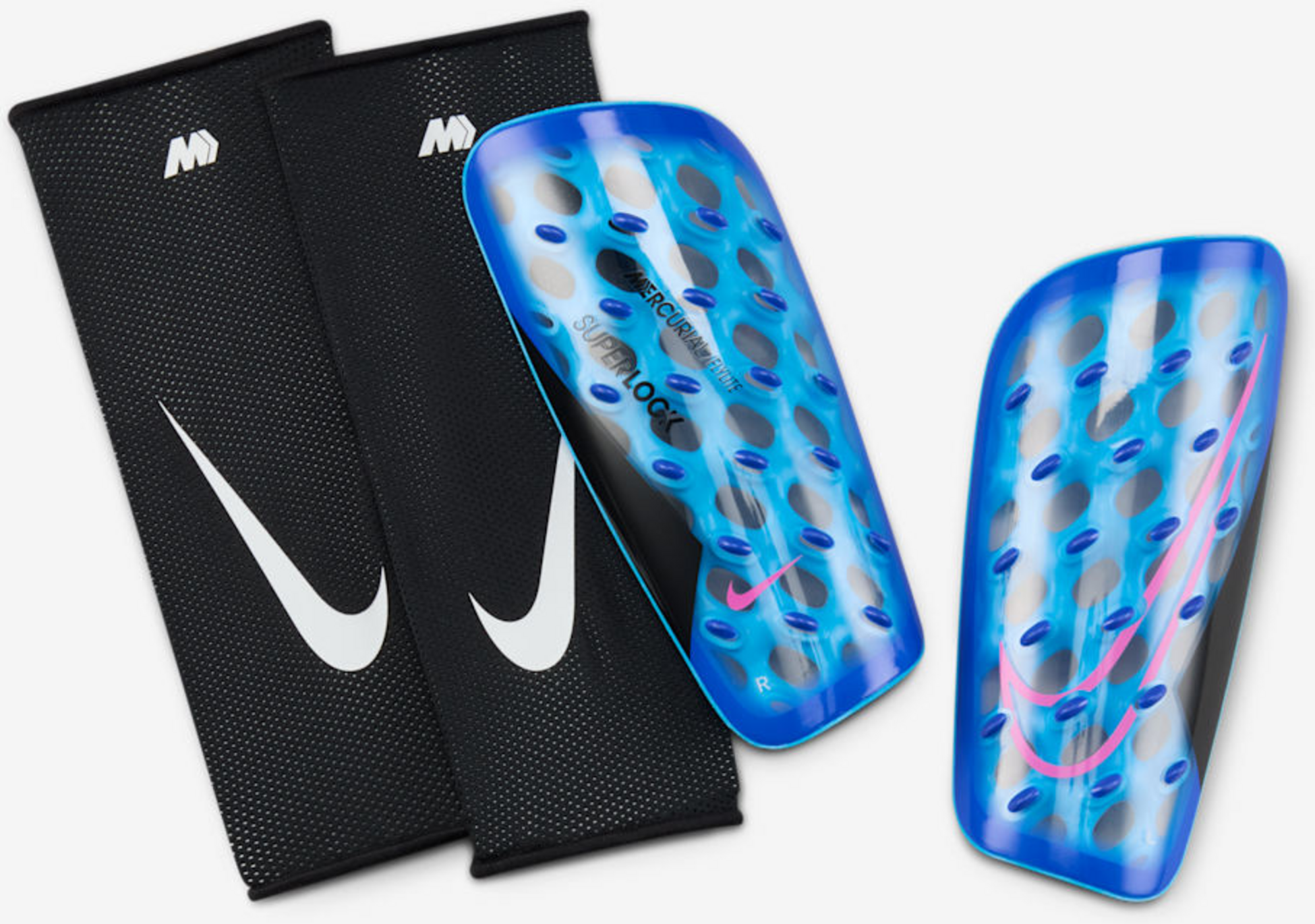 NIKE, Football Shinguards Mercurial Lite Superlock