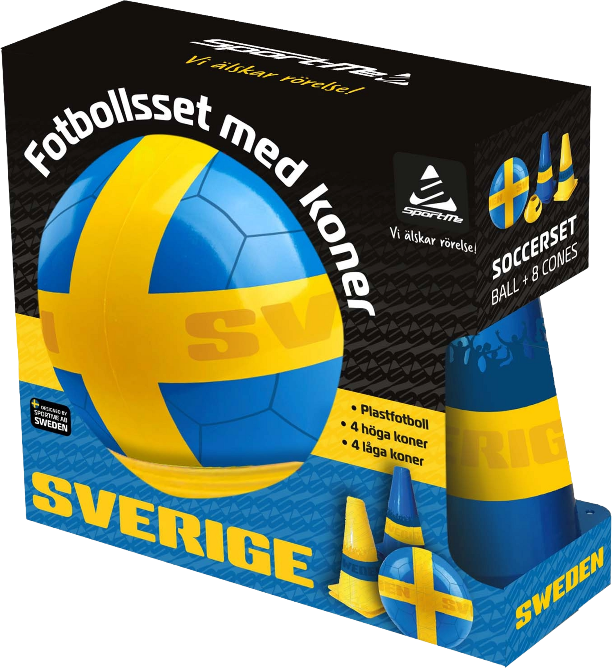 SPORTME, Fotbollsset Sverige  - Boll Och Koner