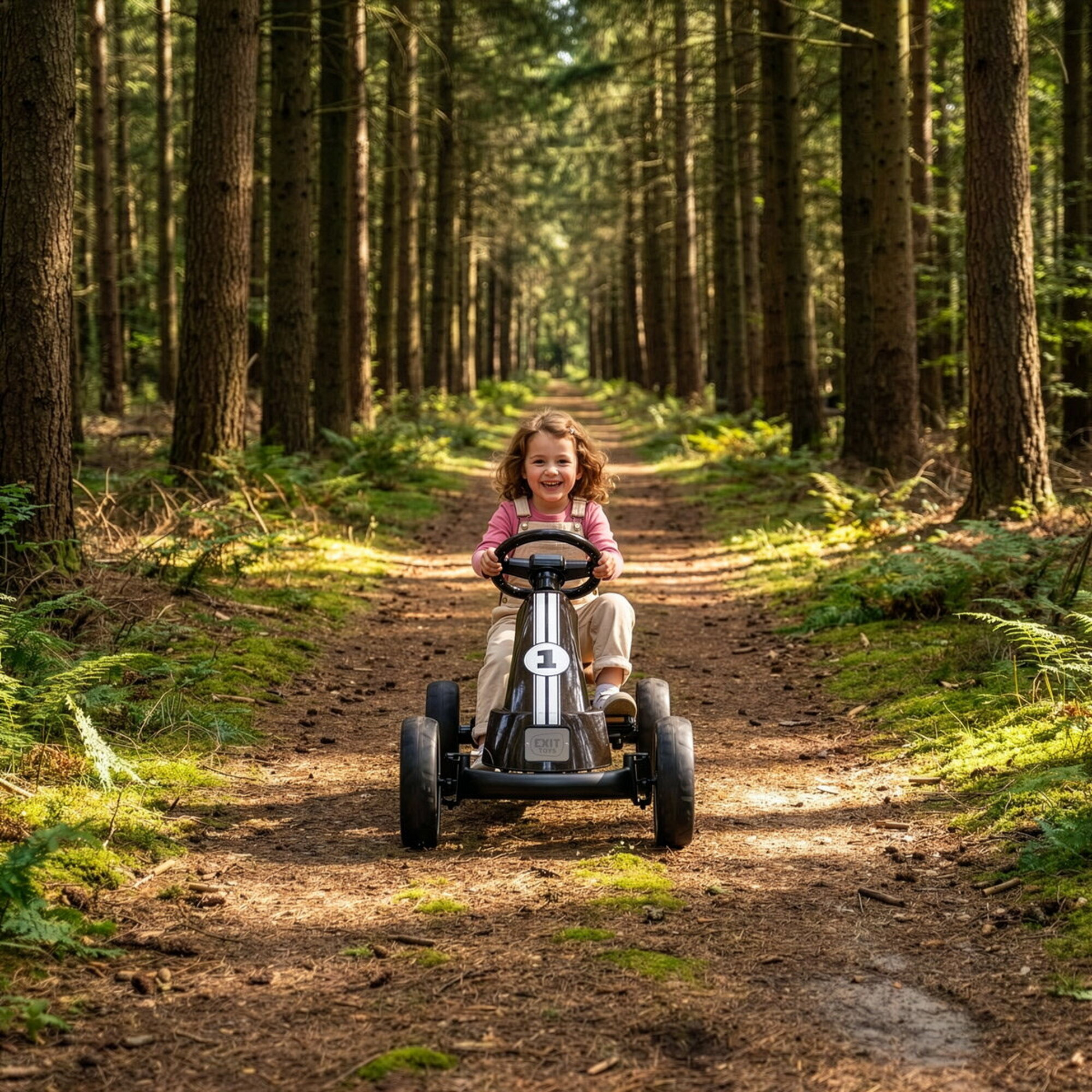 EXIT, Foxy Pedal-gokart - Espresso Svart