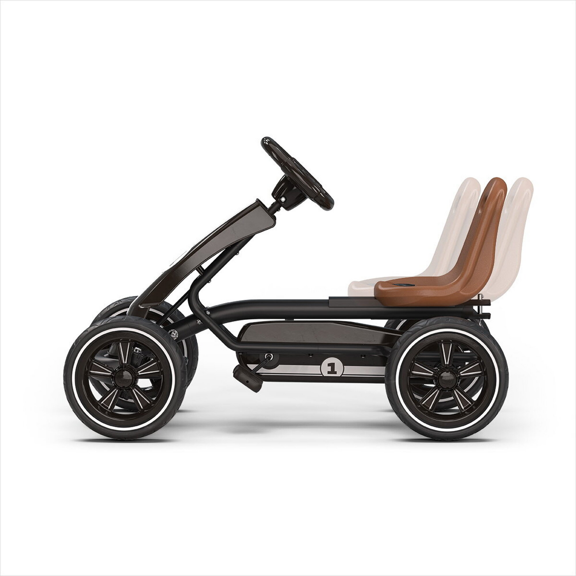 EXIT, Foxy Pedal-gokart - Espresso Svart