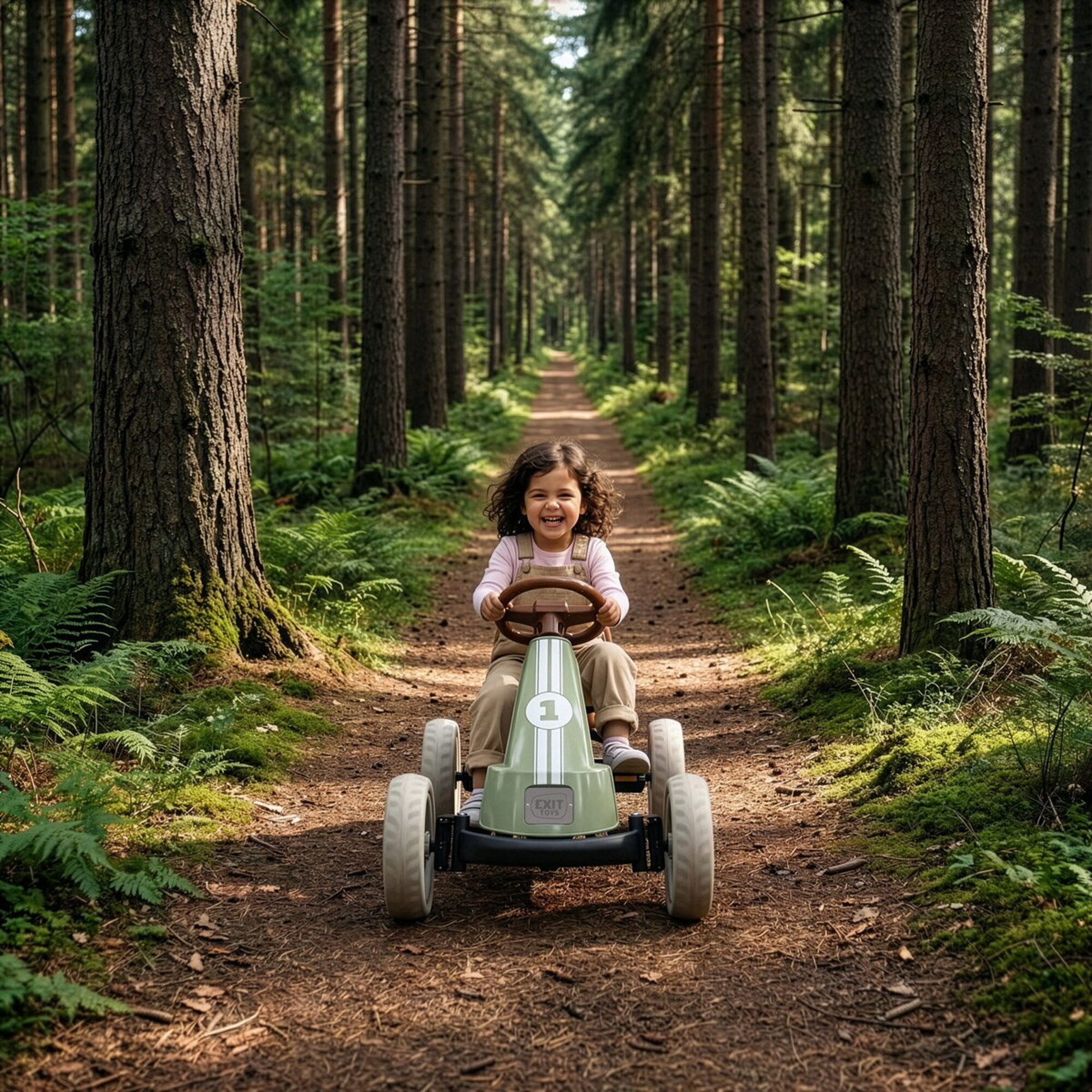 EXIT, Foxy Pedal-gokart - Retro Gr&ouml;n