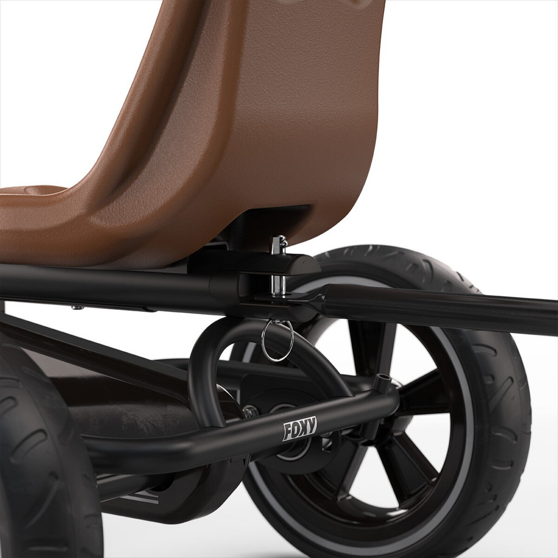 EXIT, Foxy Pedal-gokart Med Sl&auml;pvagn - Espresso Svart