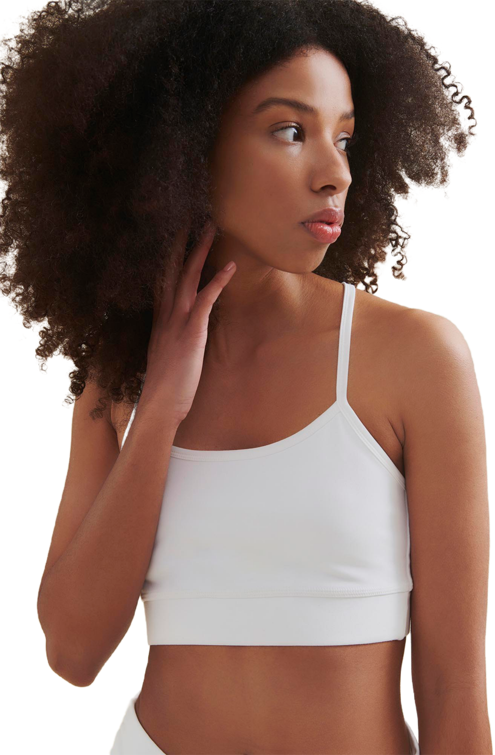 WELLICIOUS, Fresher Cropped Tank - Diamond White