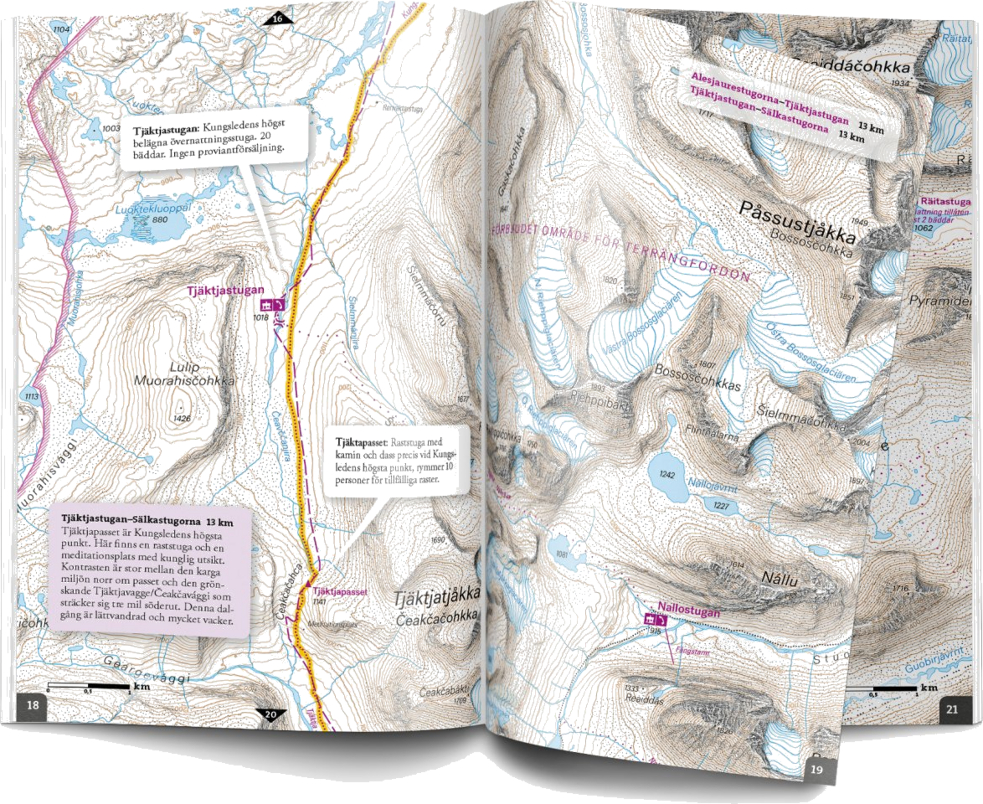 CALAZO, Friluftsatlas Kungsleden 1:50 000