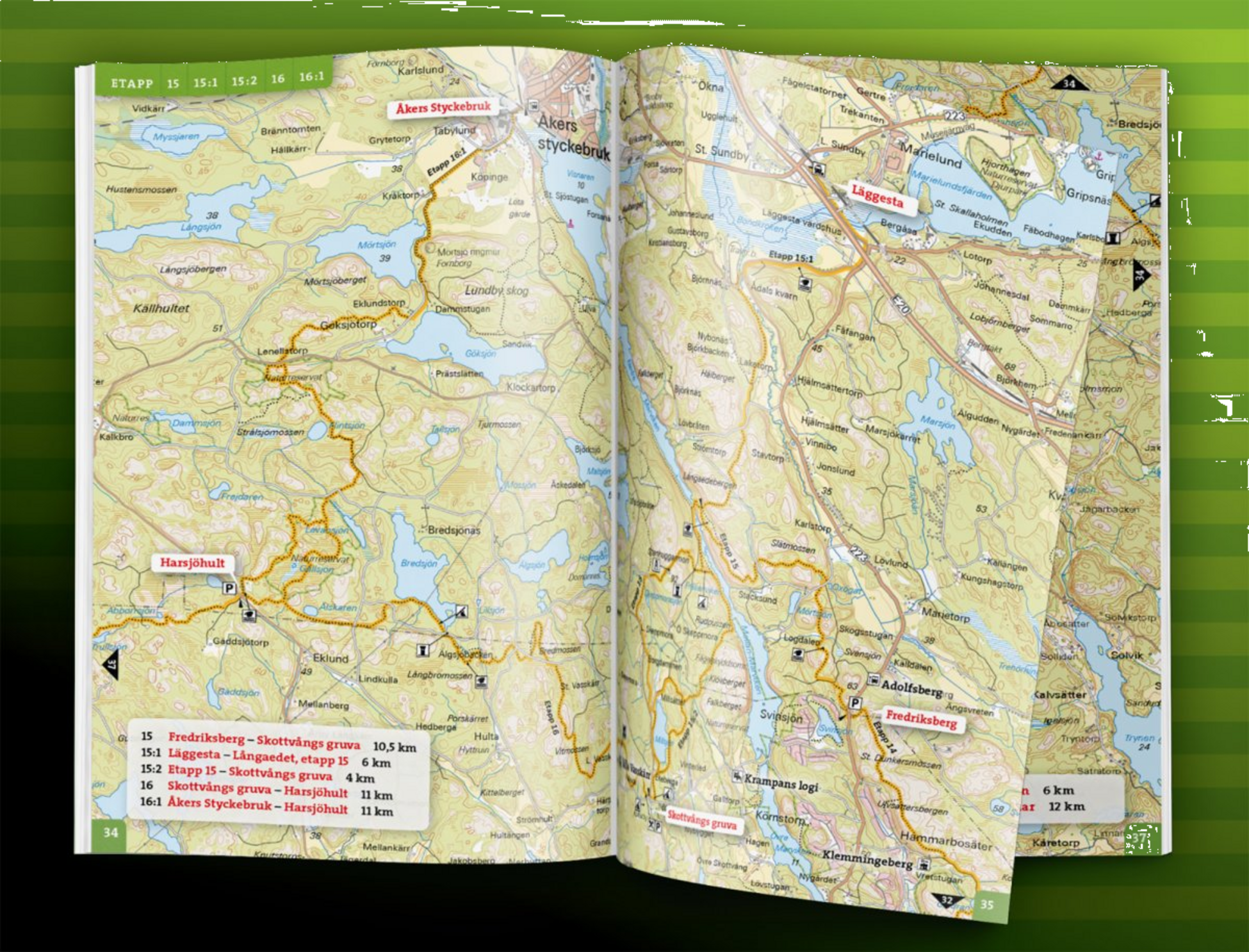 CALAZO, Friluftsatlas Sörmlandsleden 1:50 000