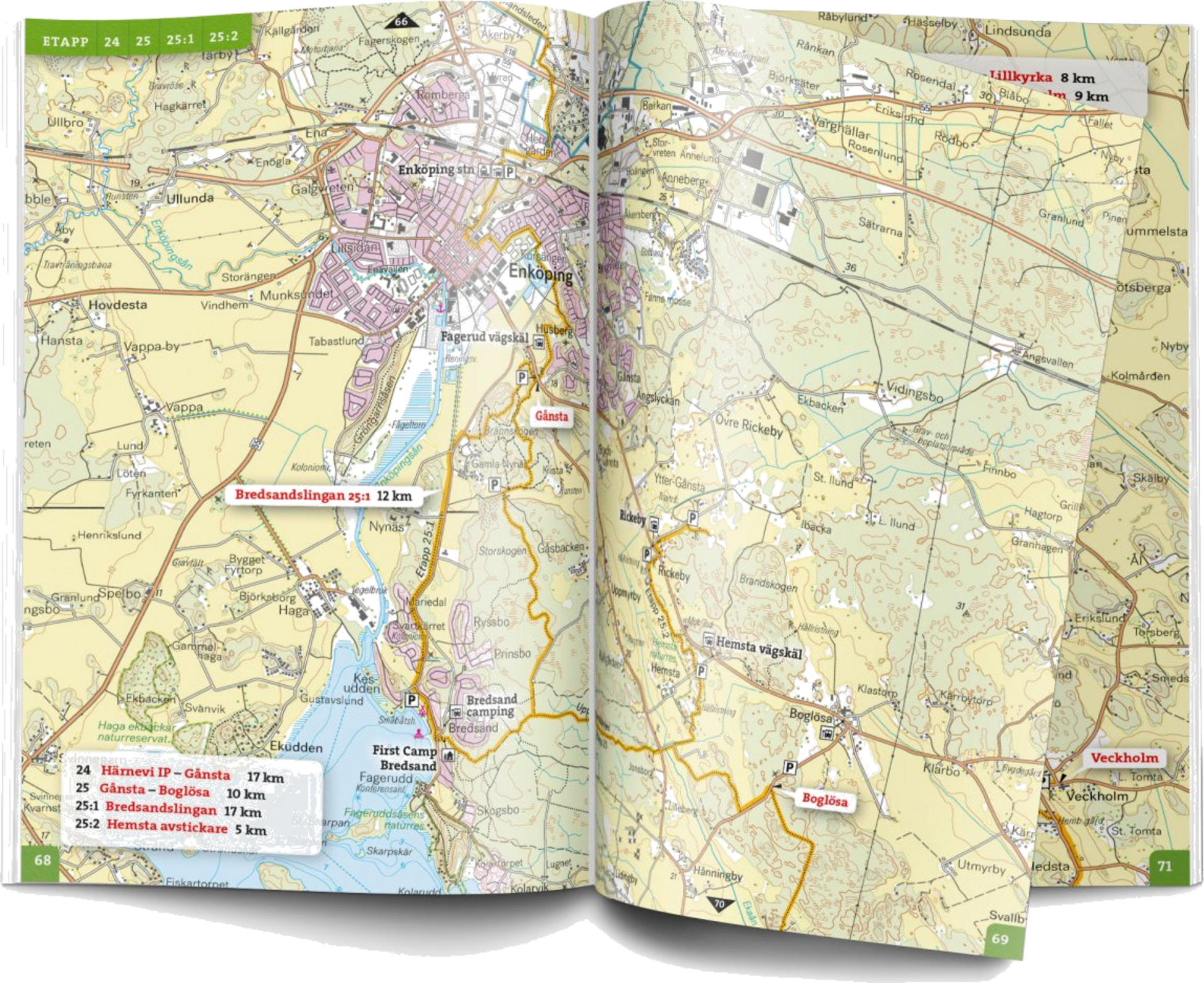 CALAZO, Friluftsatlas Upplandsleden 1:50.000