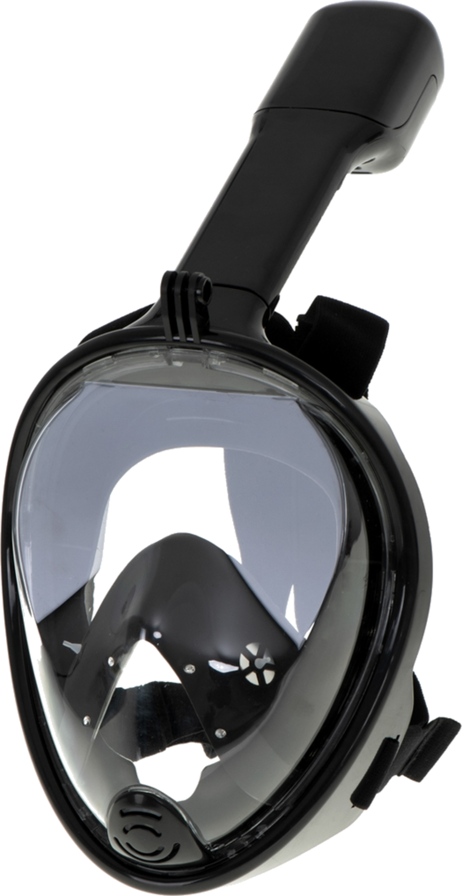 B2X, Full Folding Snorkel Mask L/xl Black