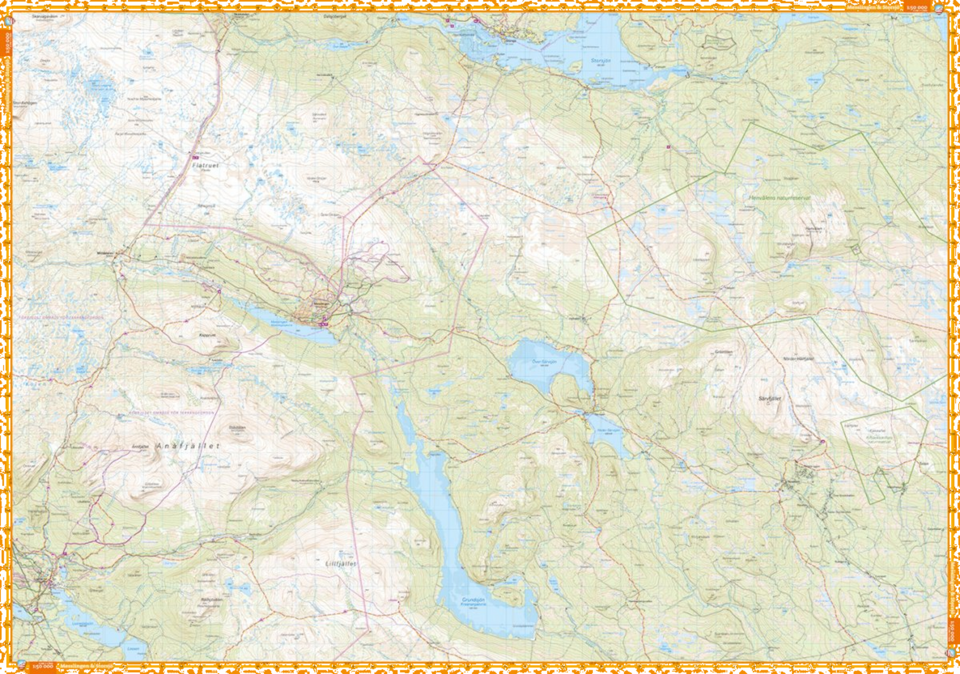 CALAZO, Funäsdalen Ramundberget Messlingen 1:50.000