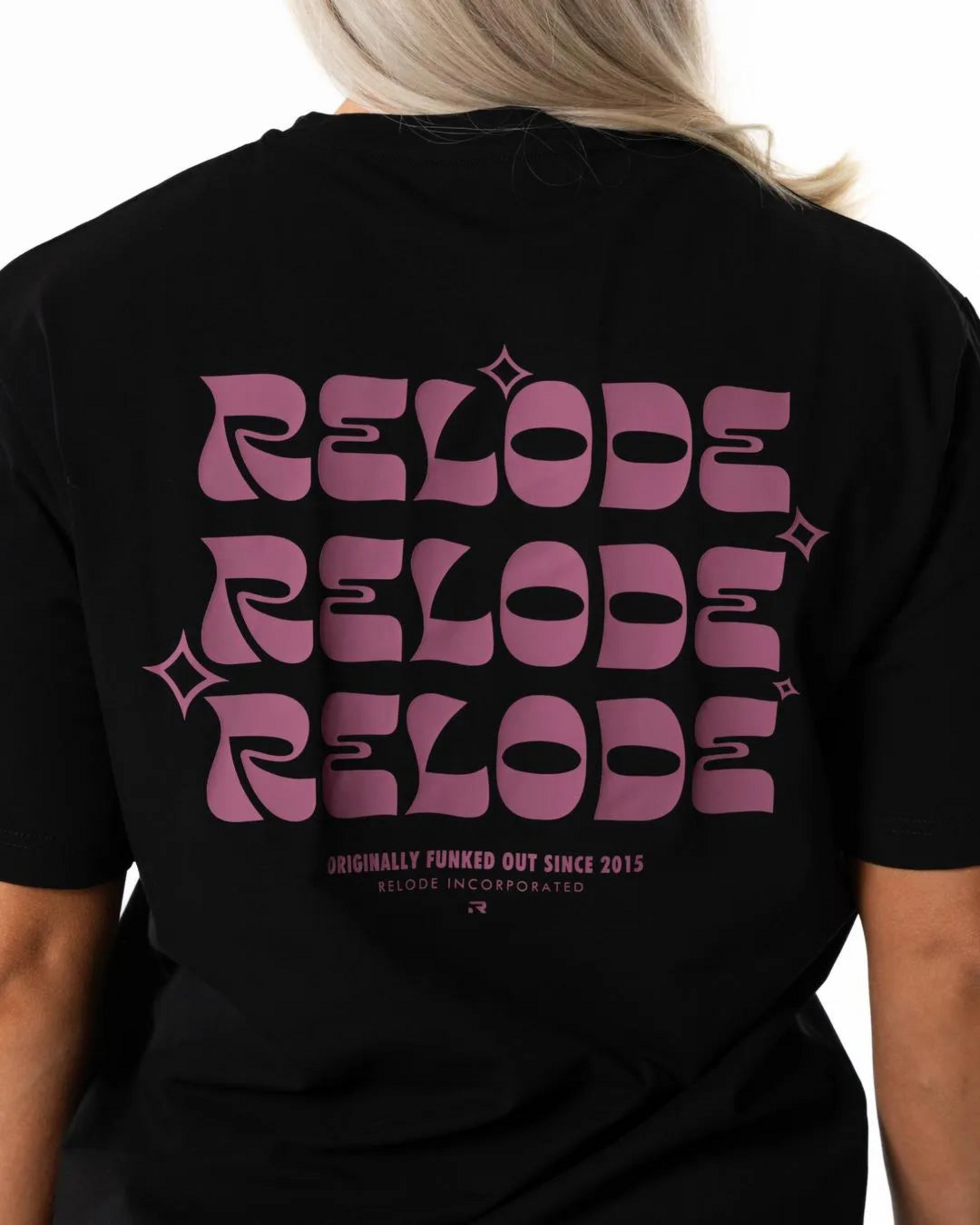RELODE, Funky T-shirt - Svart