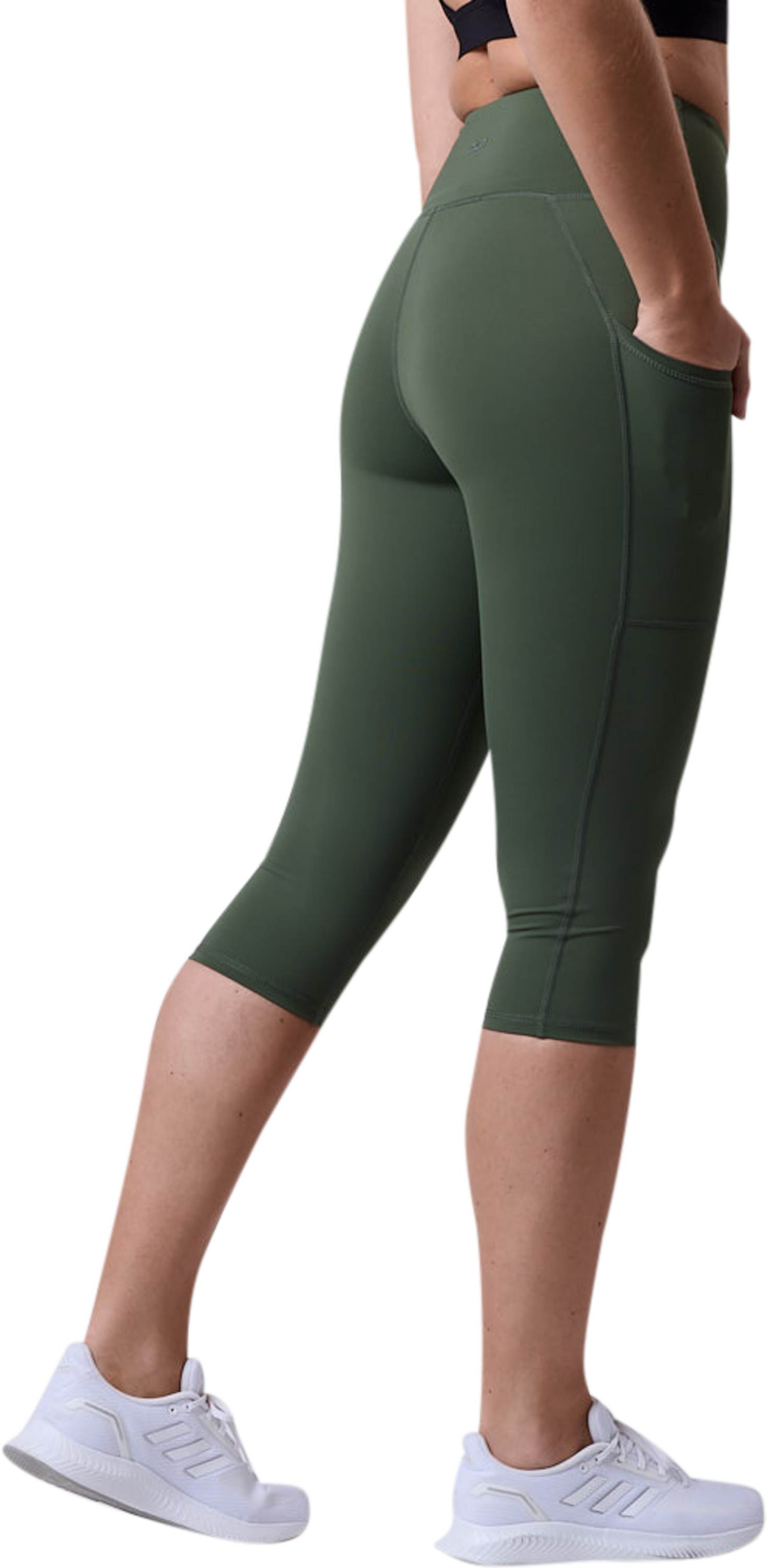 CLN ATHLETICS, Fuse 3/4 Pocket Tights Moss Green