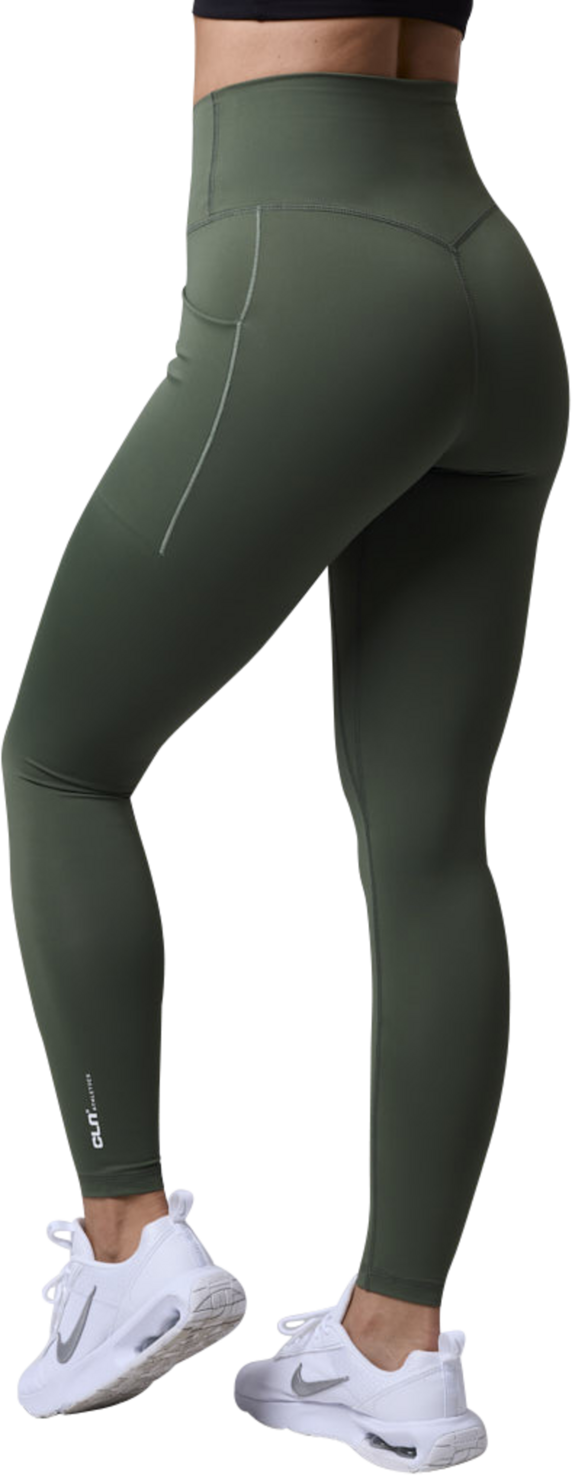 CLN ATHLETICS, Fuse Pocket Tights Moss Green