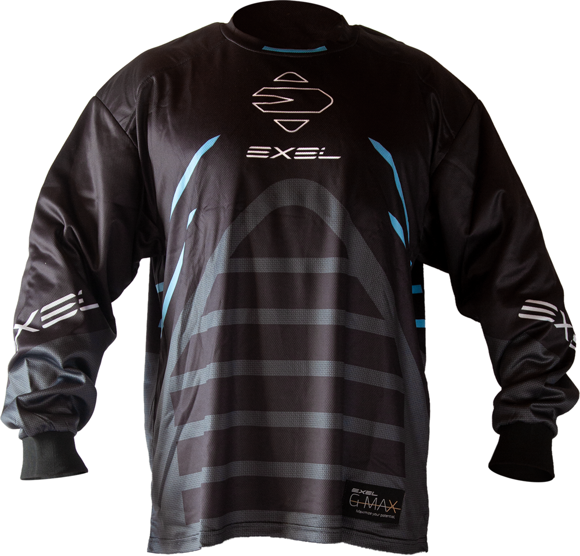 EXEL, G Max Goalie Jersey Black/nblue