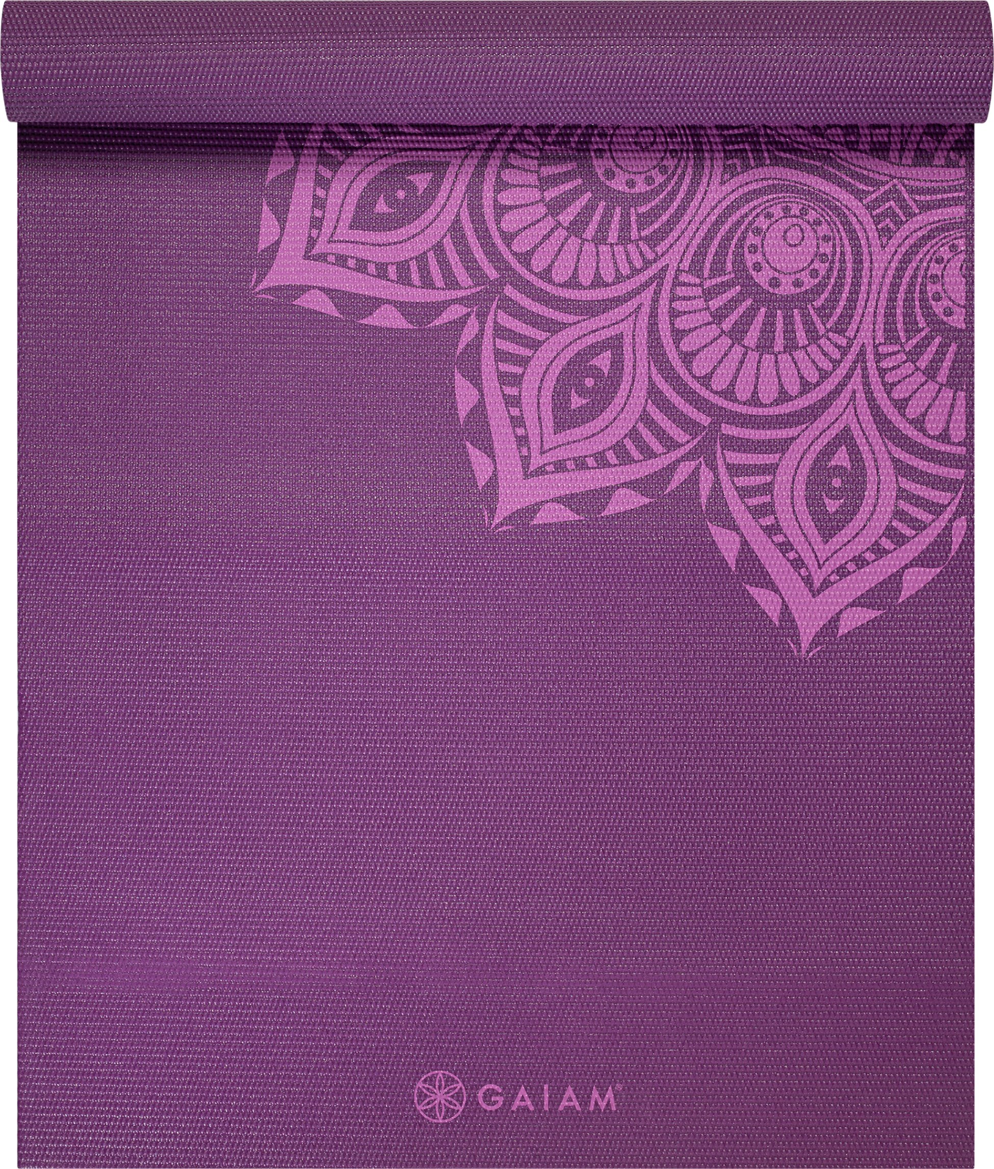 GAIAM, Gaiam Purple Mandala Yoga Mat 6mm  Premium