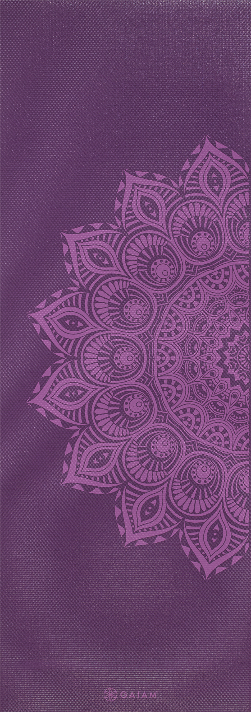 GAIAM, Gaiam Purple Mandala Yoga Mat 6mm  Premium