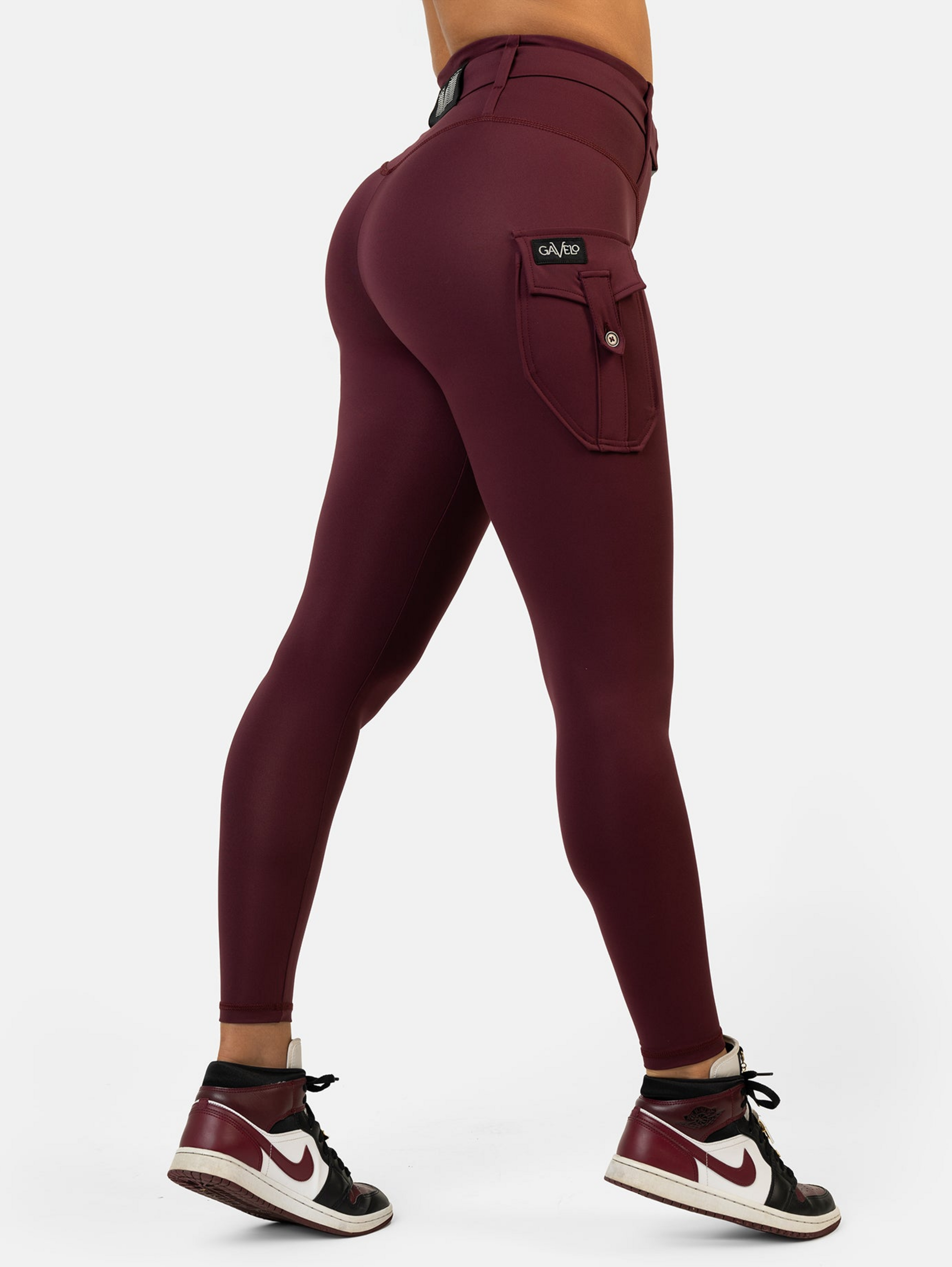 GAVELO, Gavelo Cargo Leggings Burgundy