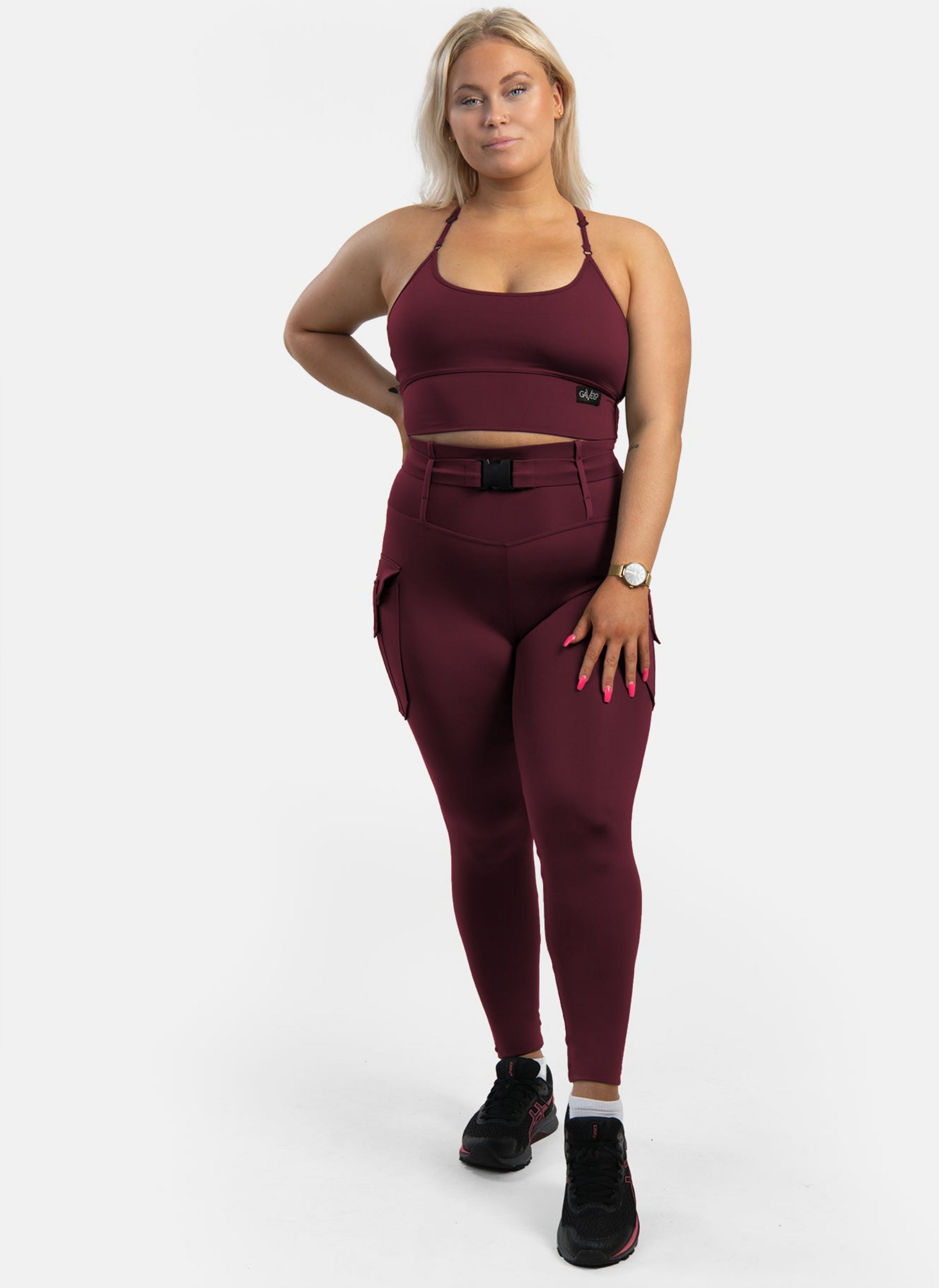 GAVELO, Gavelo Cargo Leggings Burgundy