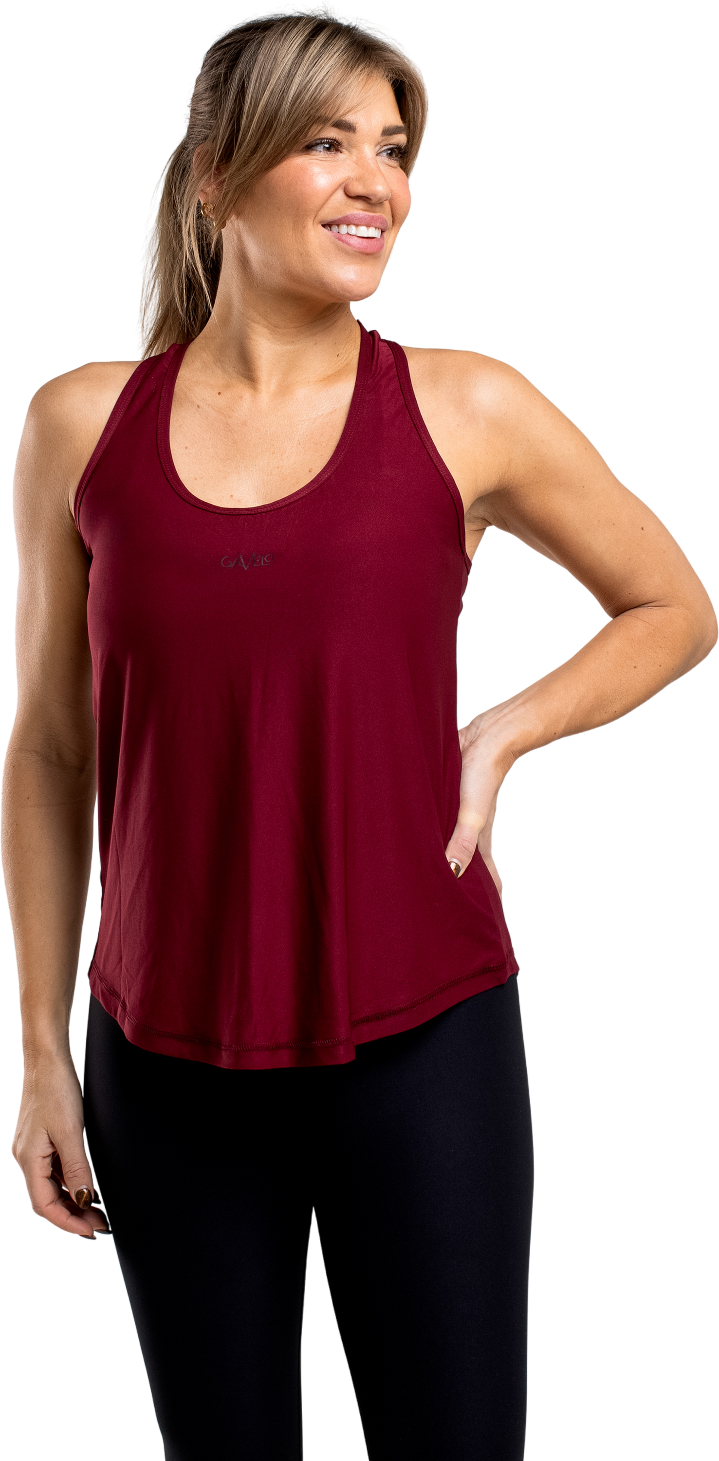 GAVELO, Gavelo Pace Tank Top Burgundy