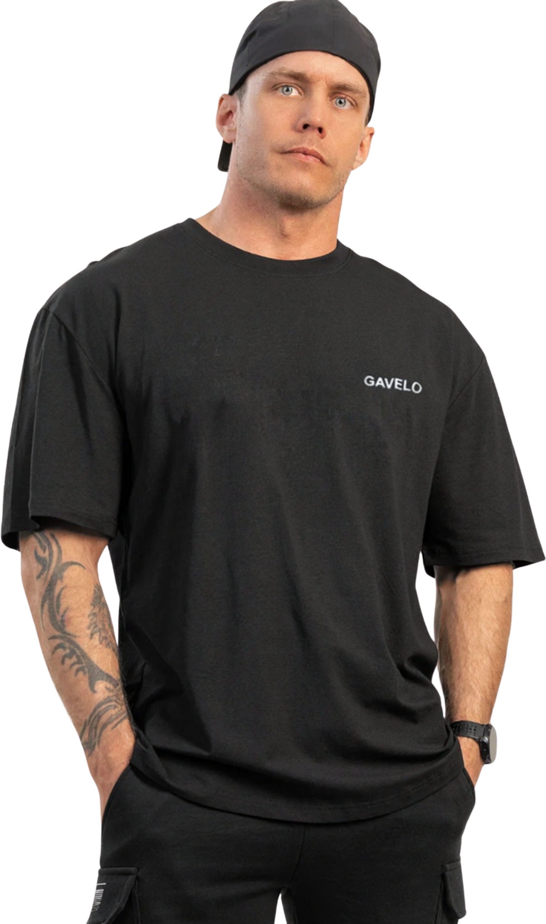 GAVELO, Gavelo Power Oversize Tee Black