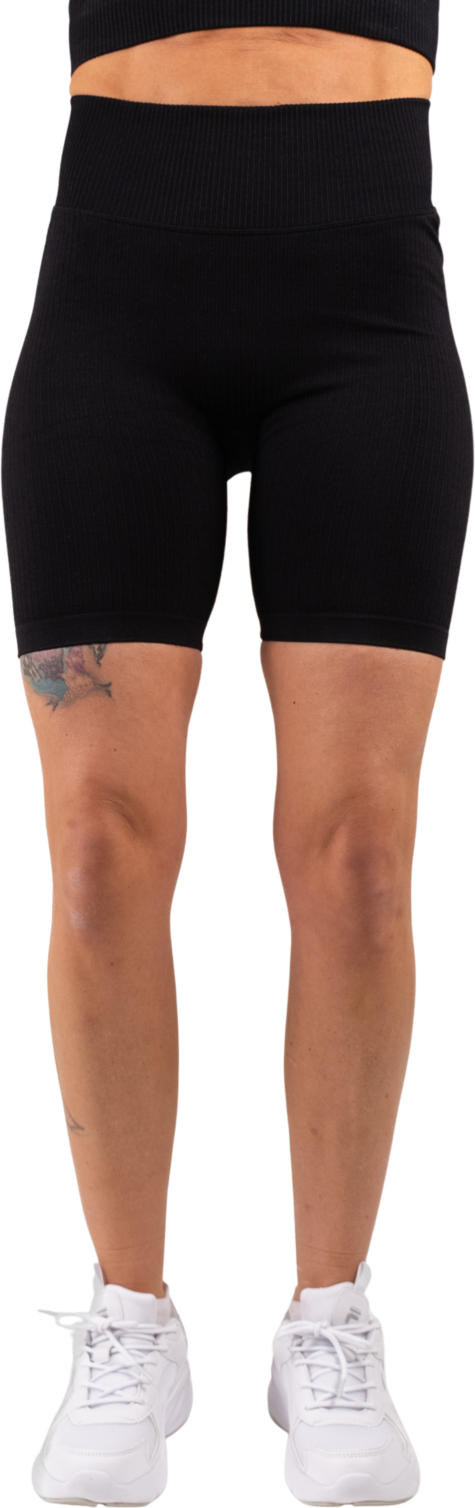 GAVELO, Gavelo Ribbed Seamless Biker Shorts Black