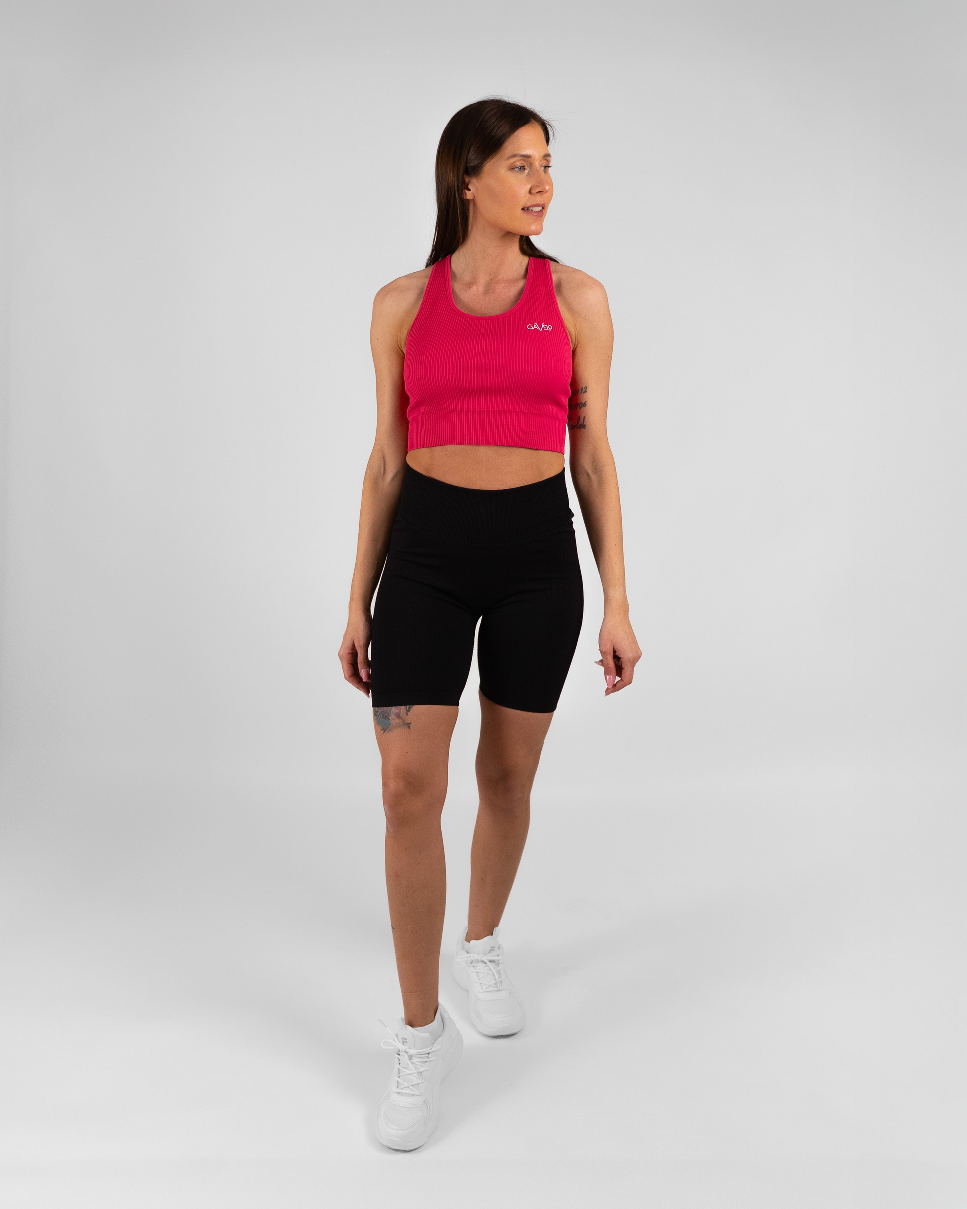 GAVELO, Gavelo Ribbed Seamless Biker Shorts Black