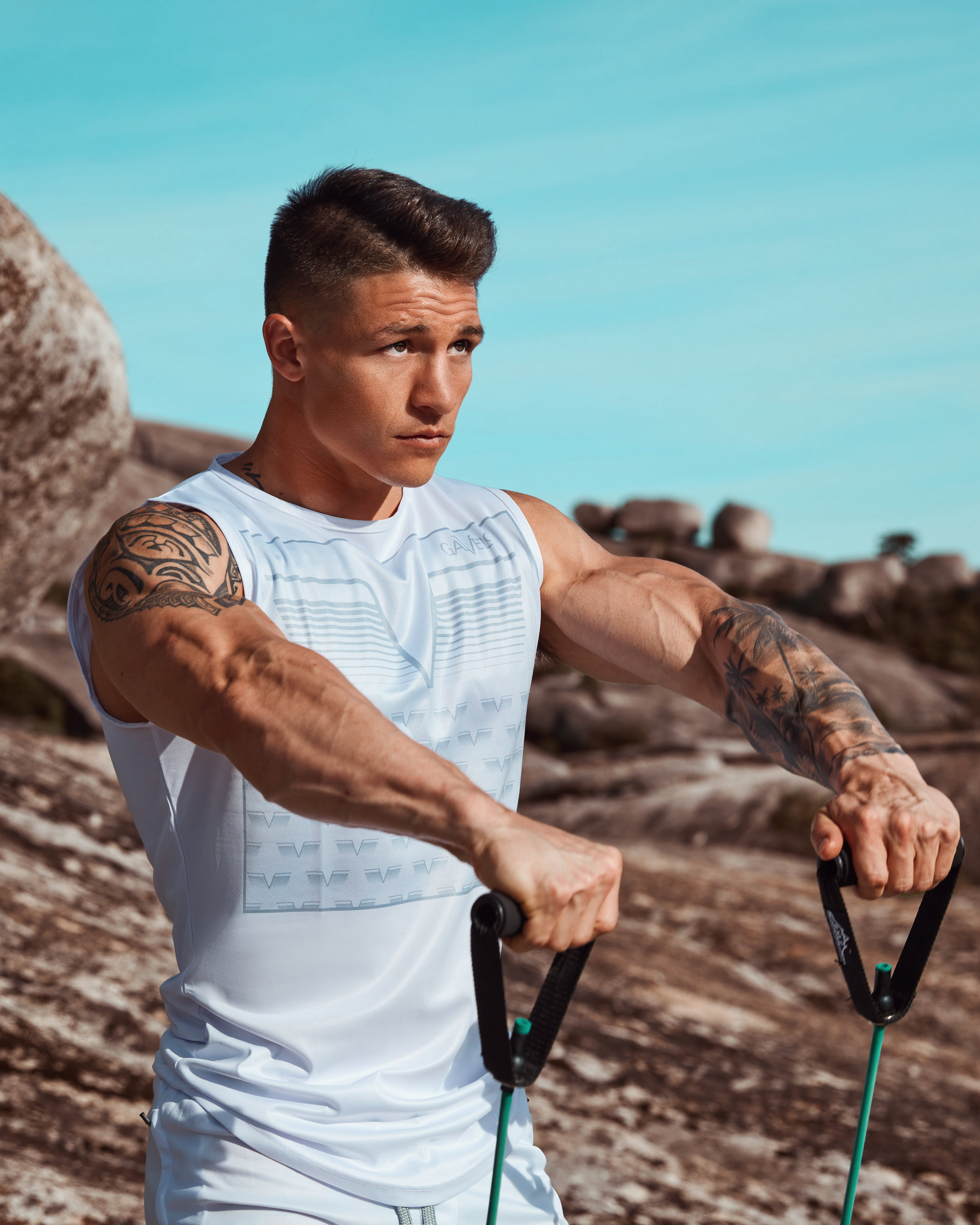 GAVELO, Gavelo Sniper White Shorts