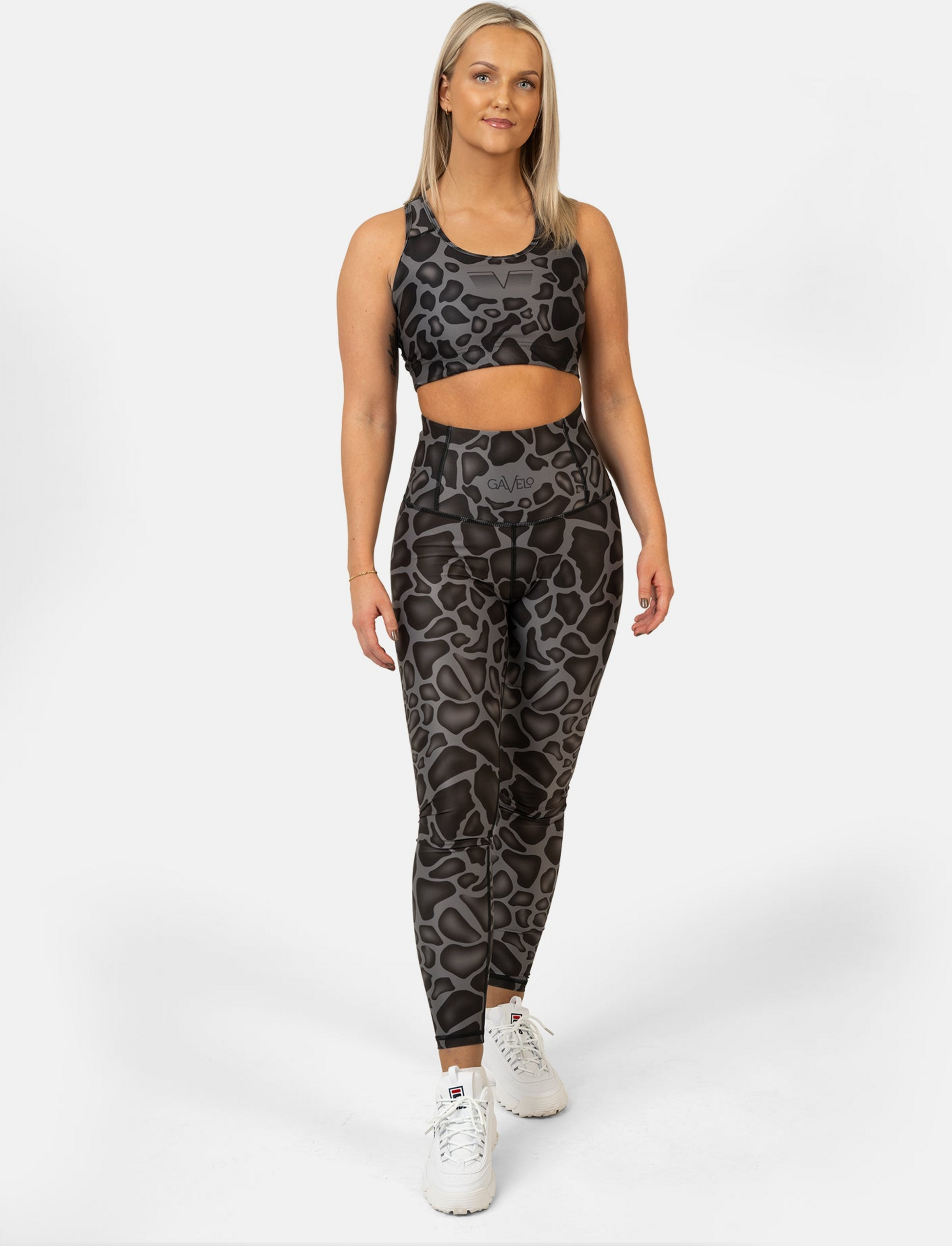 GAVELO, Giraffe Black Kompressionstights