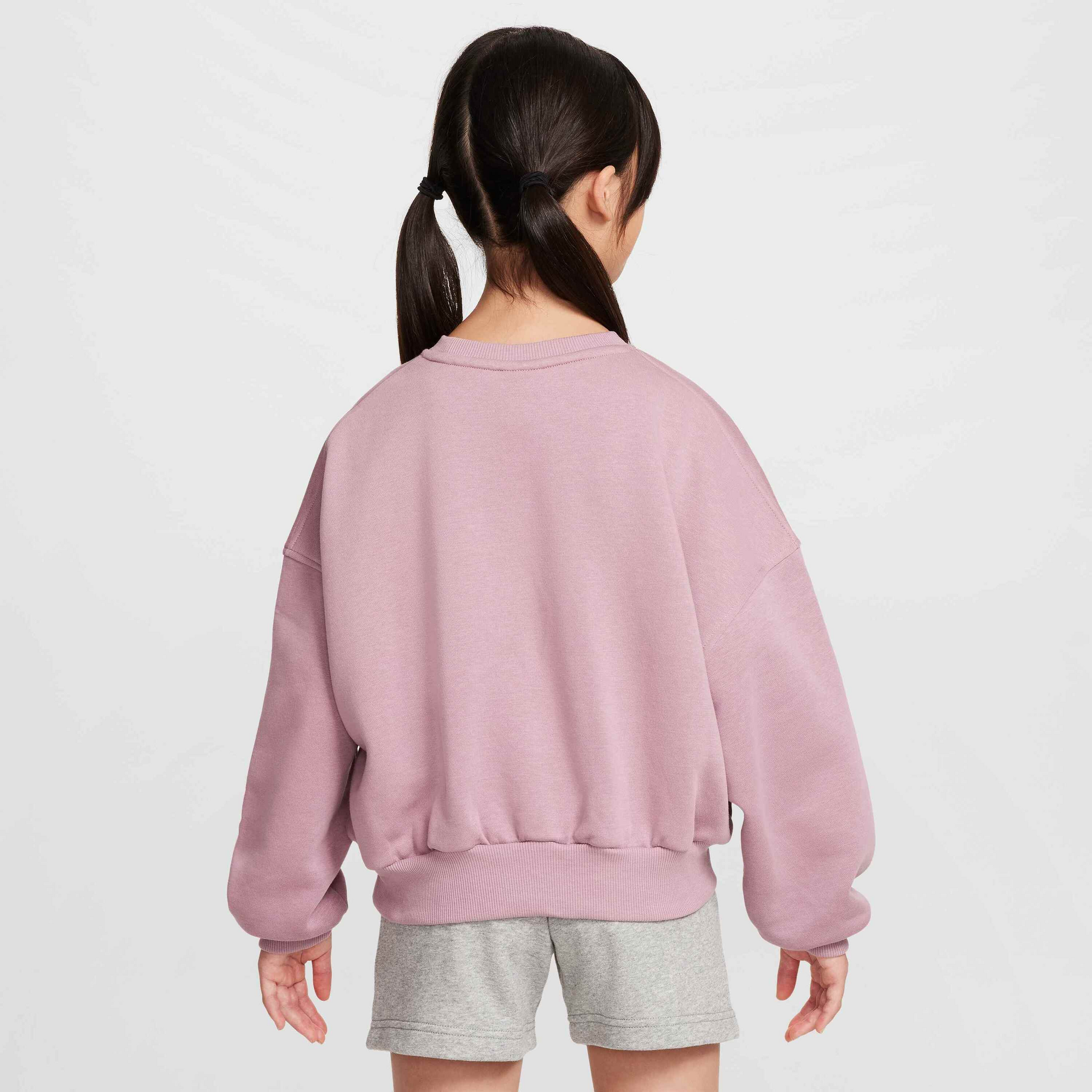 NIKE, Girls' Boxy Crew-neck Sweatshirt Sportswear Club Fleece
