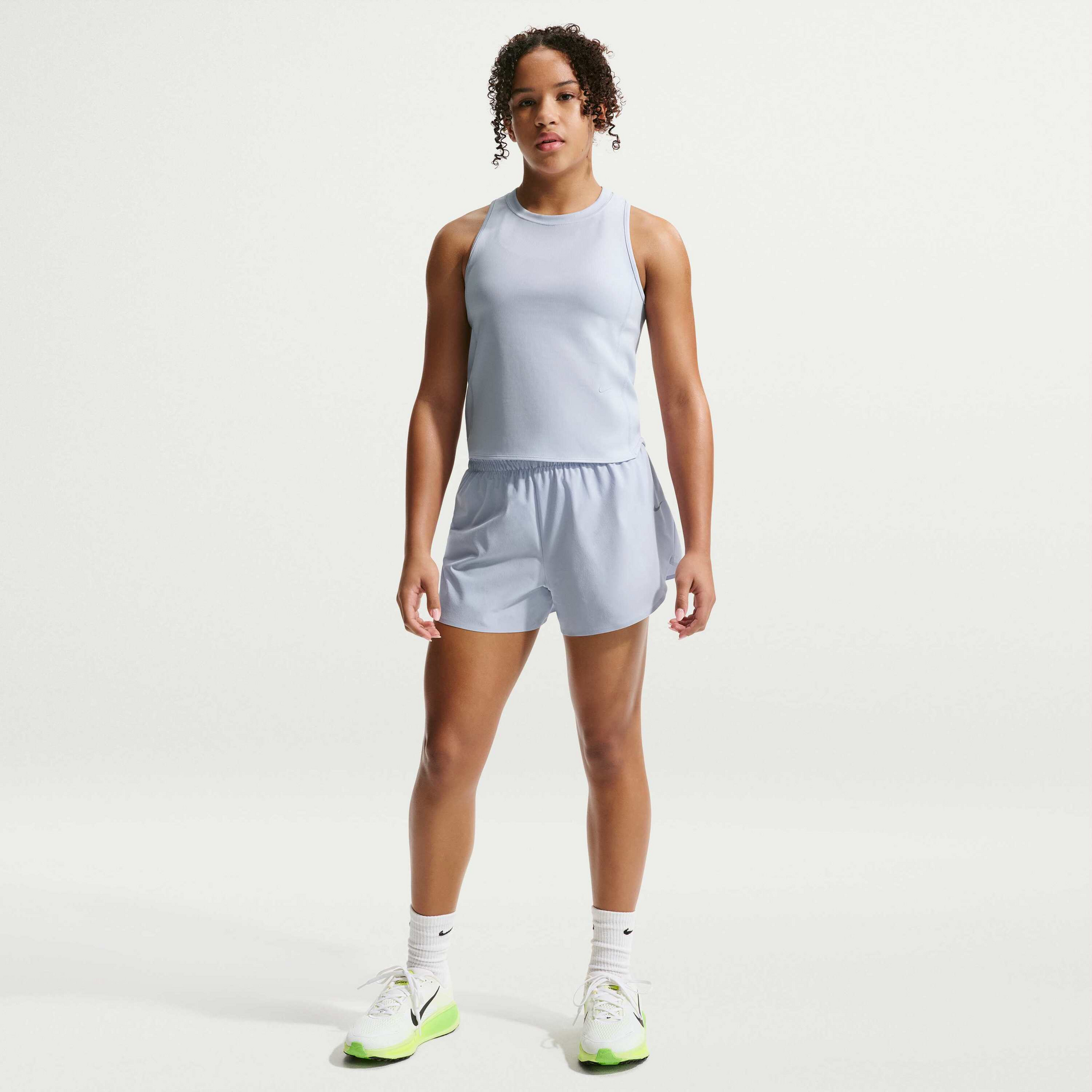 NIKE, Girls' Dri-fit 7.5cm (approx.) Mid-rise Repel Running Shorts Mavn