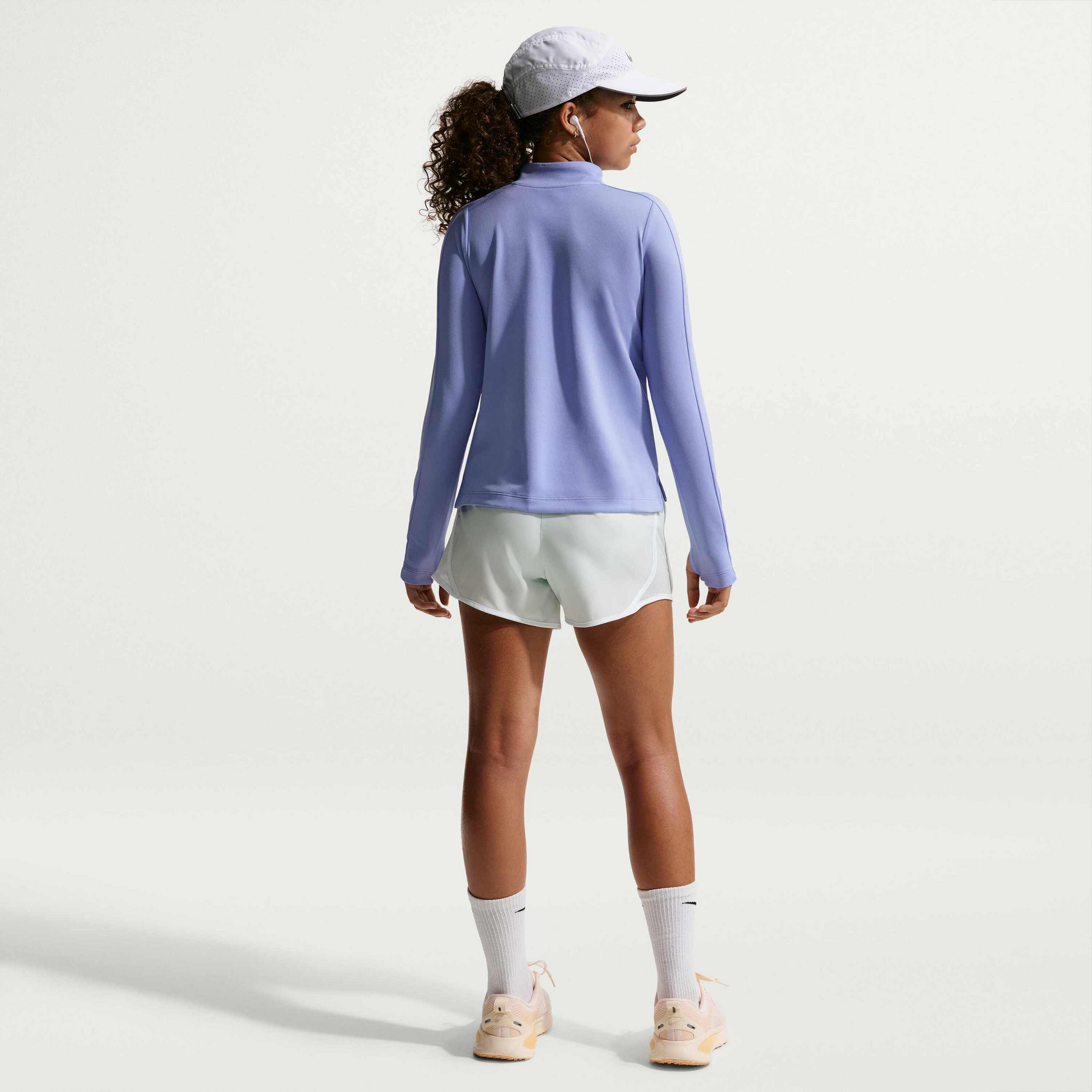 NIKE, Girls' Dri-fit Long-sleeve 1/4-zip Top Nike