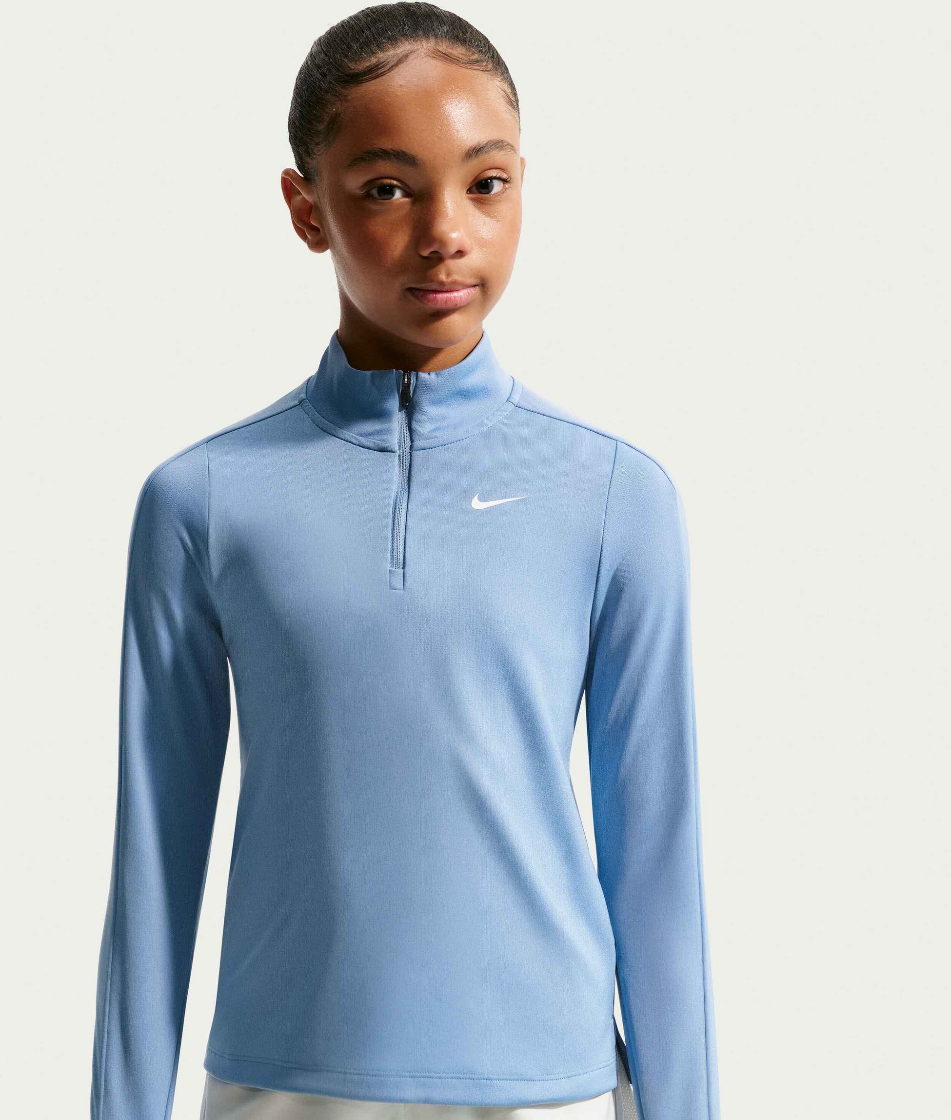 NIKE, Girls' Dri-fit Long-sleeve 1/4-zip Top Nike