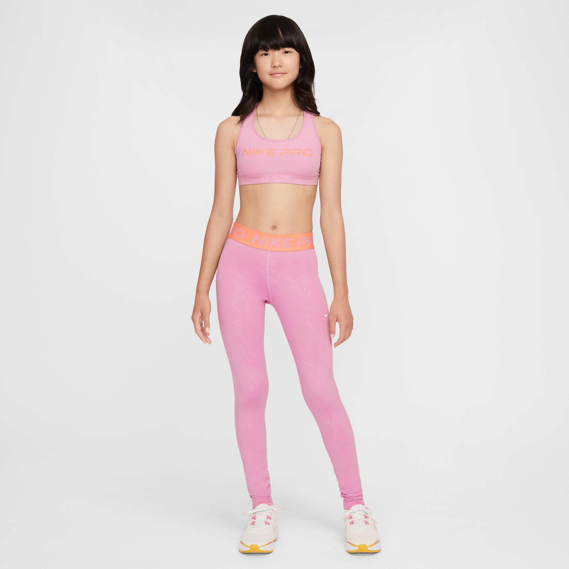 NIKE, Girls' Dri-fit Mid-rise Leggings Pro