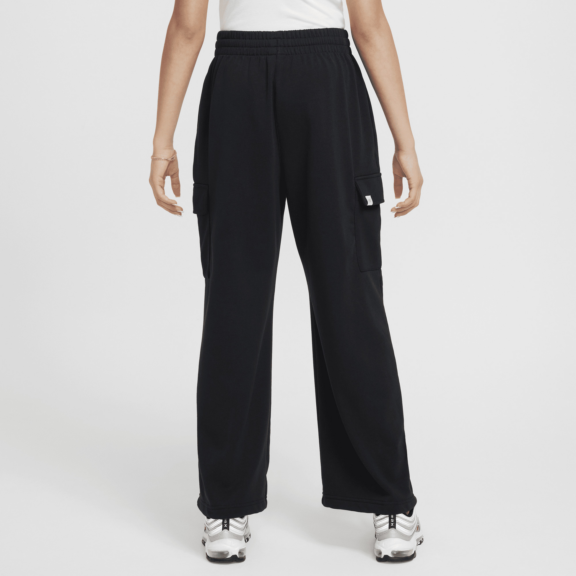 NIKE, Girls' Dri-fit Oversized Fleece Trousers Sportswear