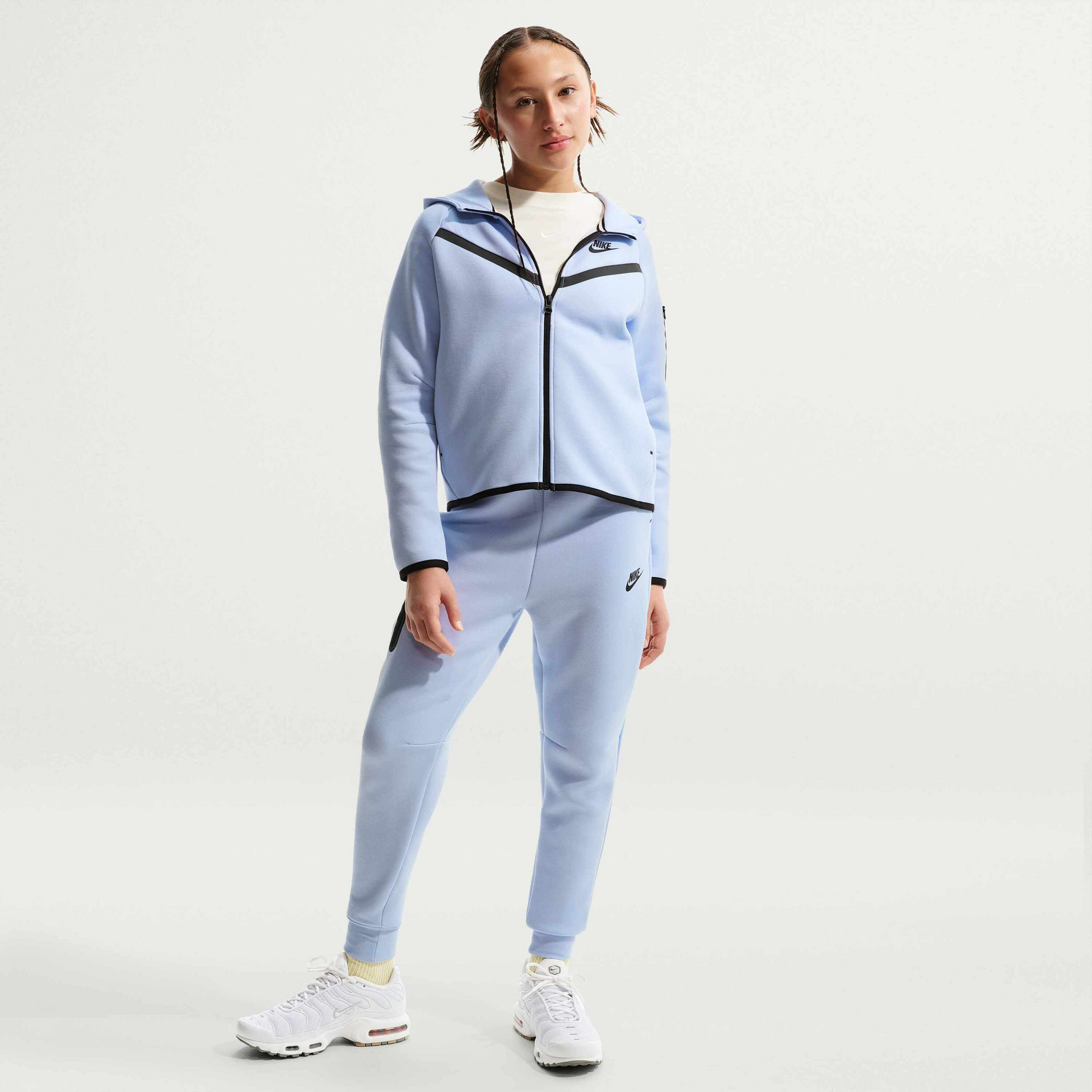 NIKE, Girls' Full-zip Hoodie Sportswear Tech Fleece