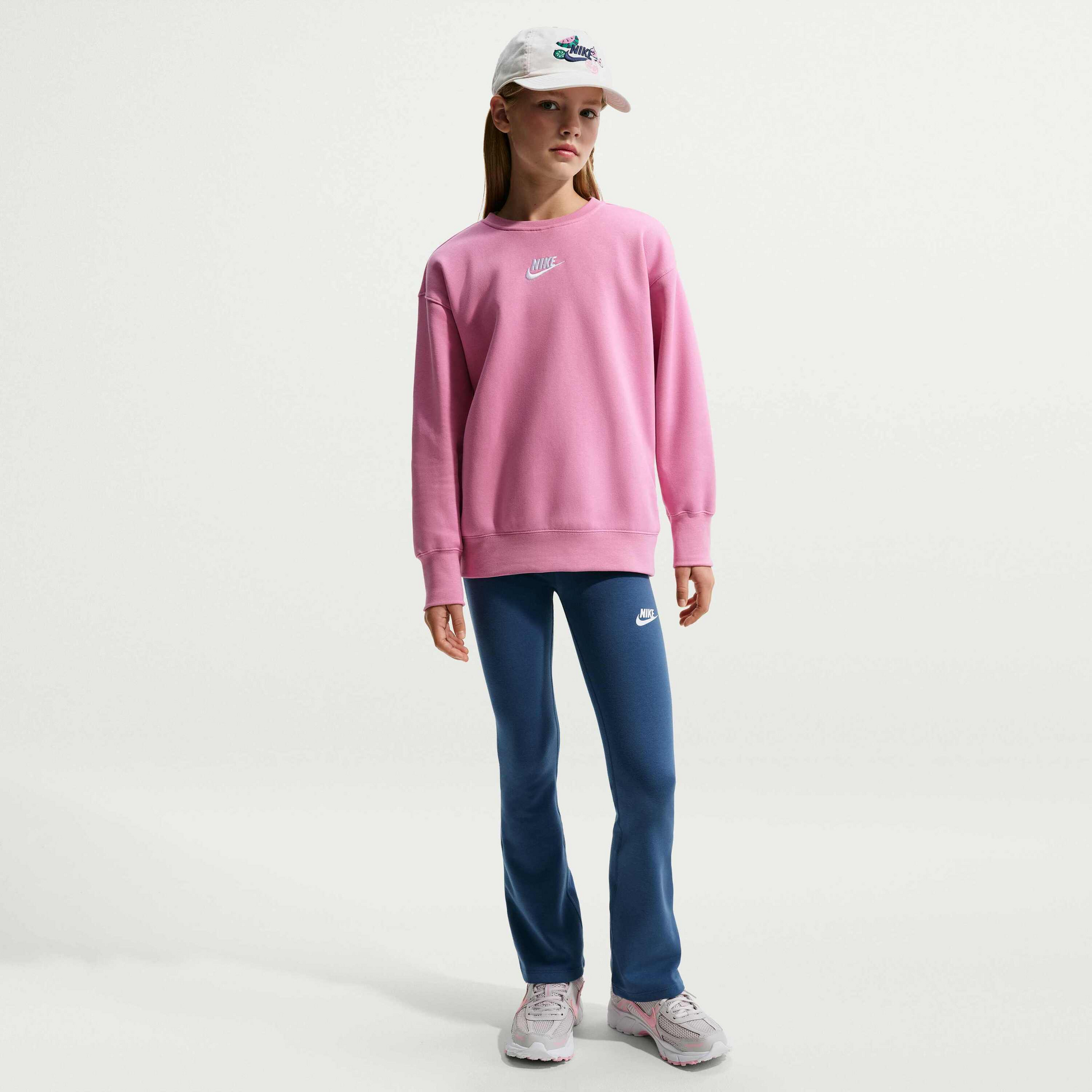 NIKE, Girls' High-waisted Flared Leggings Sportswear Classic