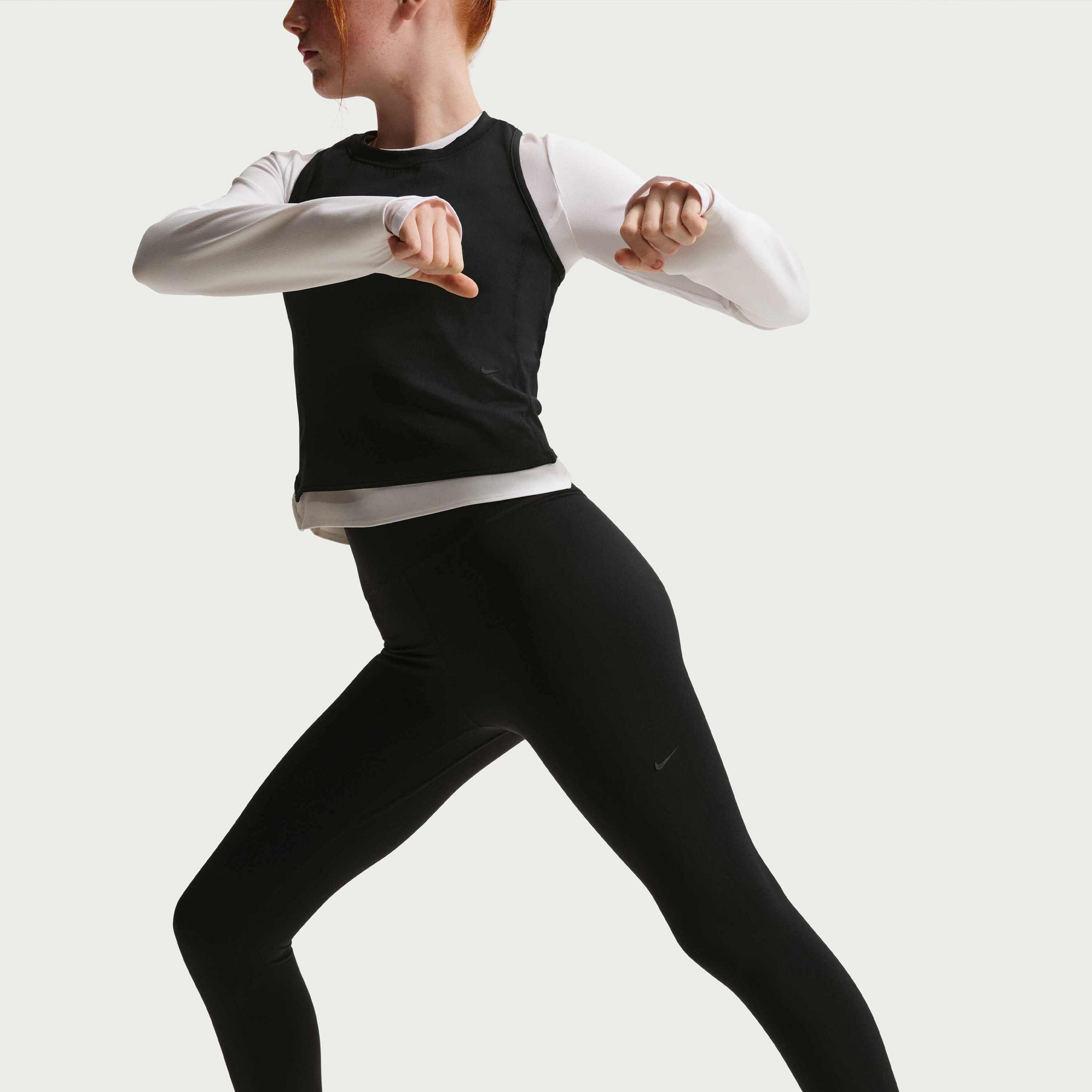NIKE, Girls' High-waisted Full-length Leggings Mavn