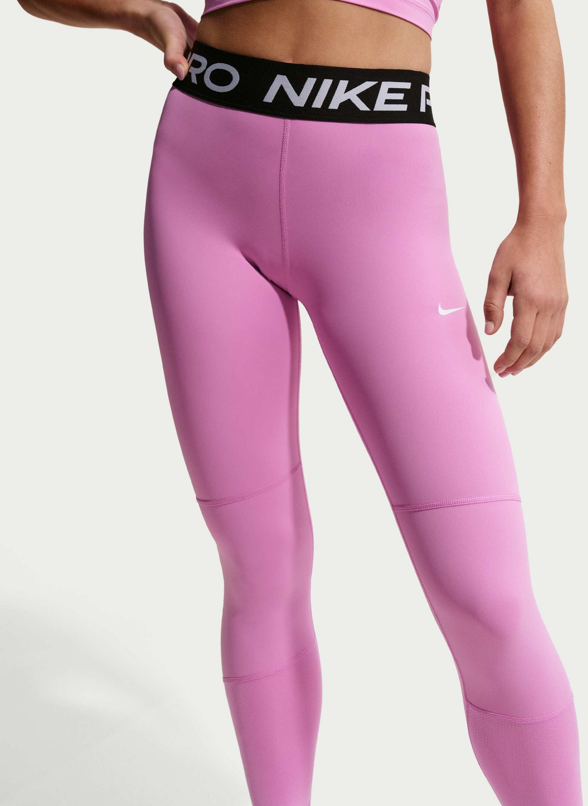 NIKE, Girls' Mid-rise Leggings Pro