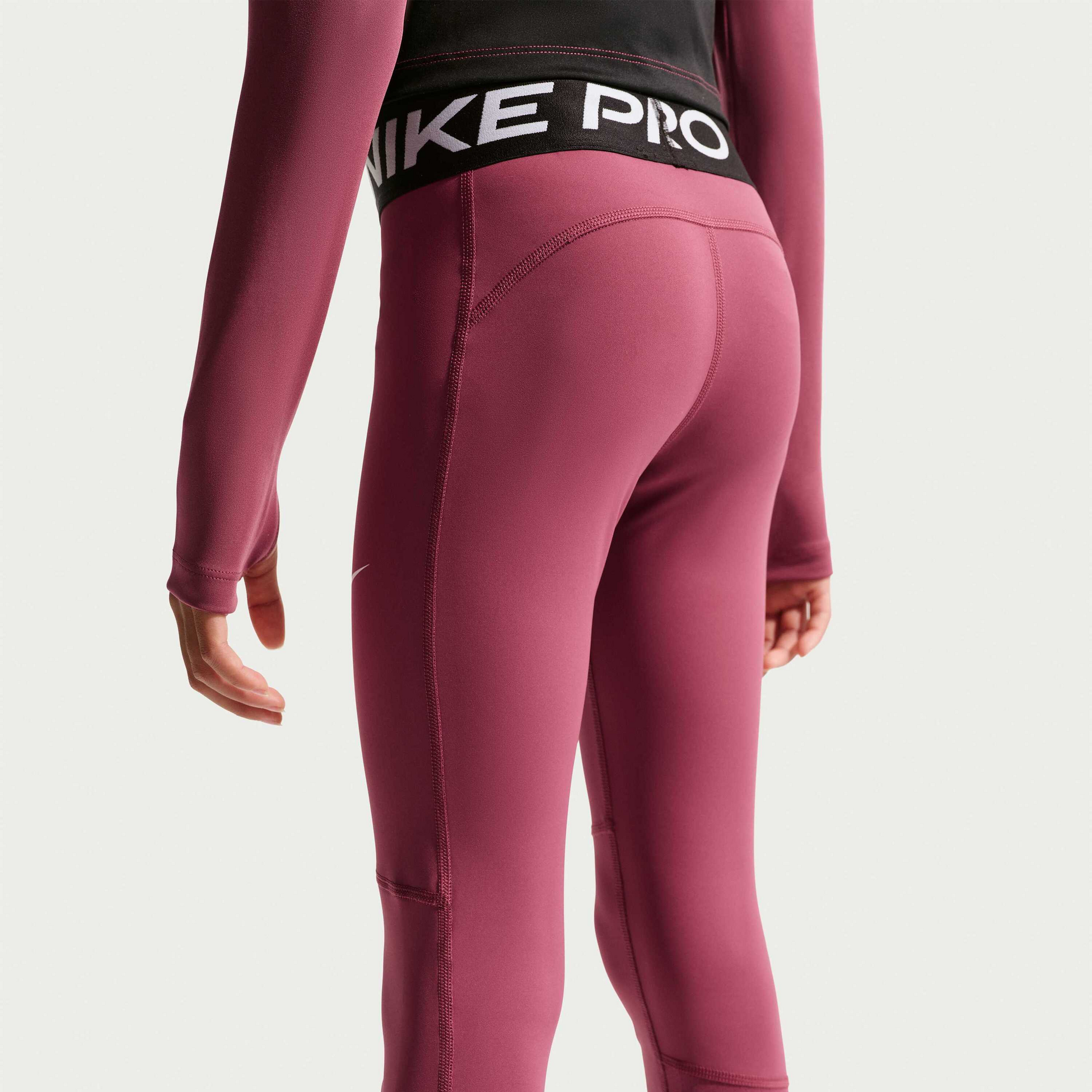 NIKE, Girls' Mid-rise Leggings Pro