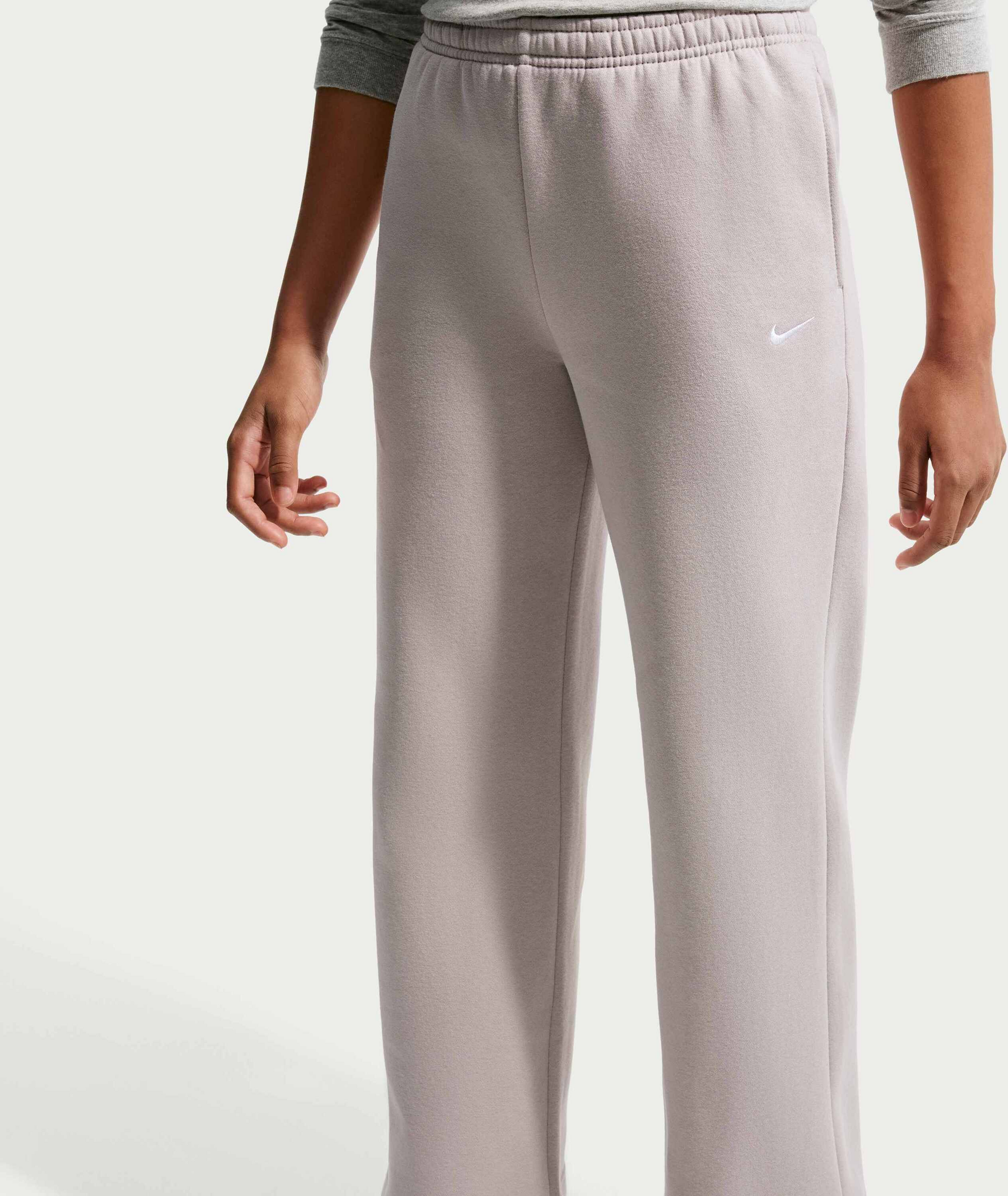 NIKE, Girls' Open-hem Trousers Sportswear Studio Fleece