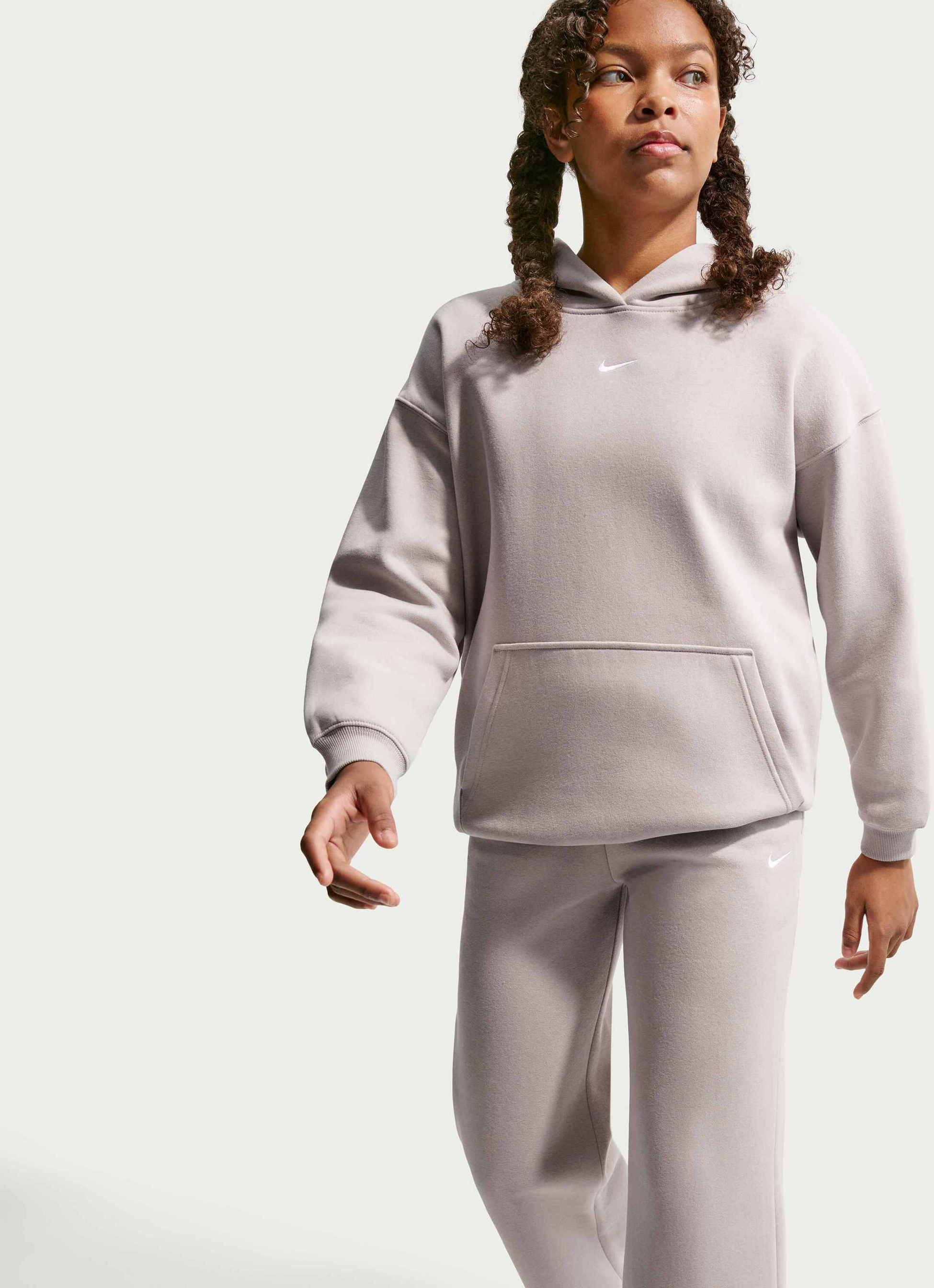 NIKE, Girls' Open-hem Trousers Sportswear Studio Fleece