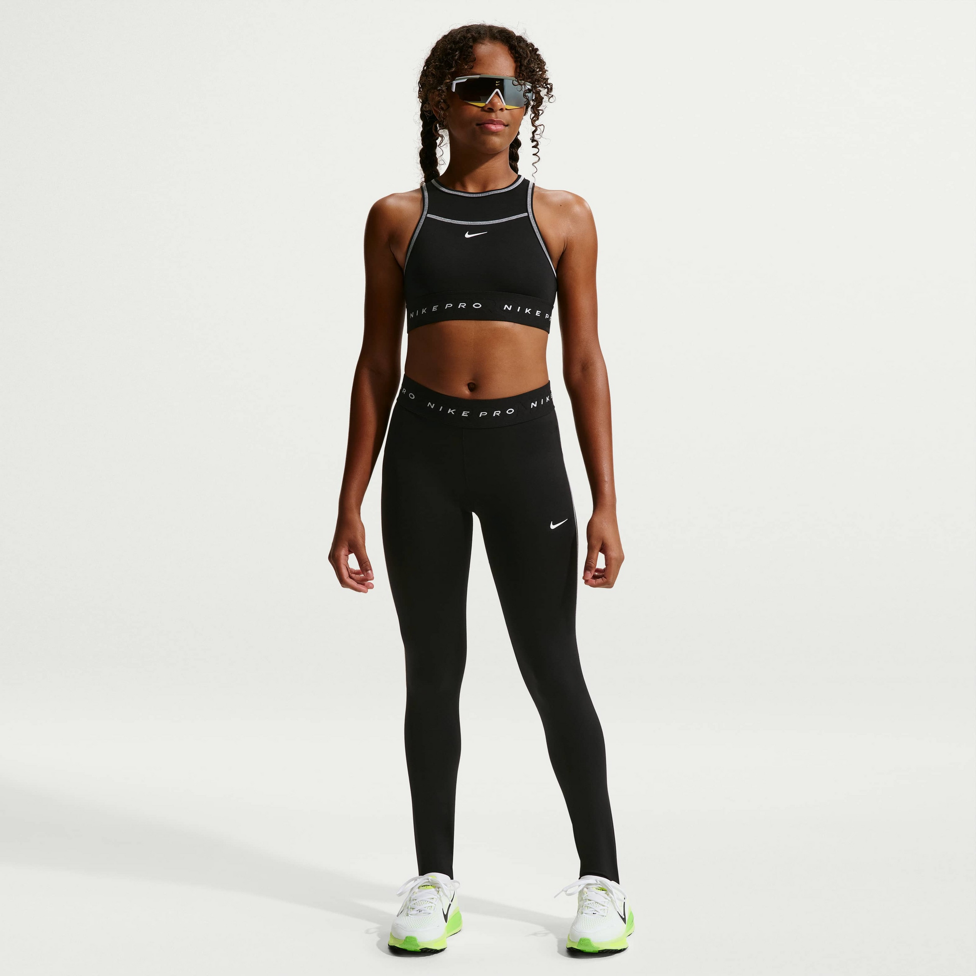NIKE, Girls' Sports Bra Sport Pack Pro Swoosh